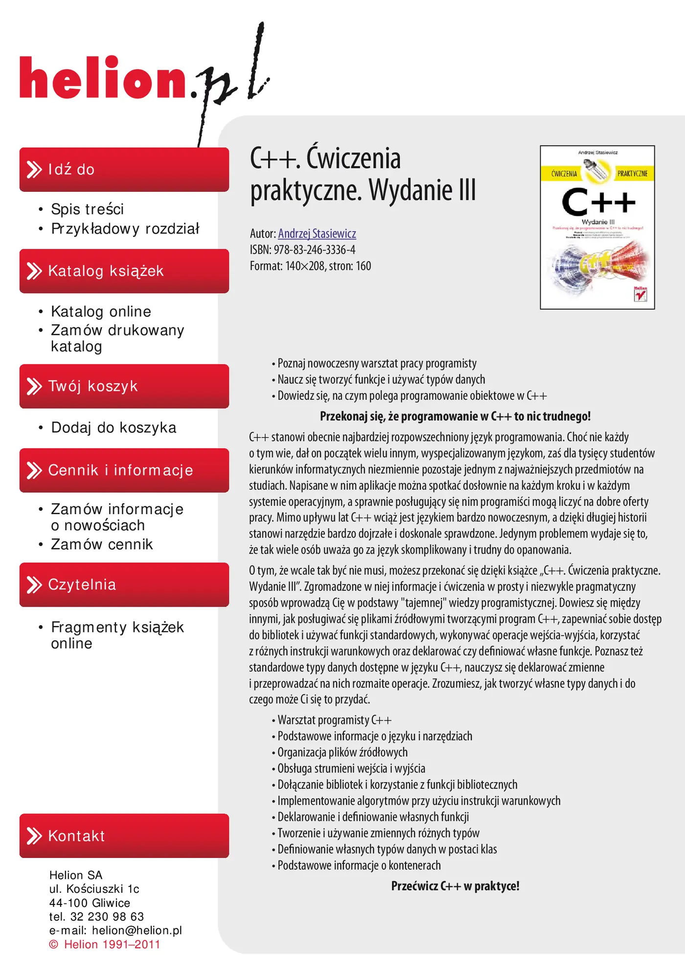 Fragment „C++. Ćwiczenia praktyczne. Wydanie III” — strona 2 z 19