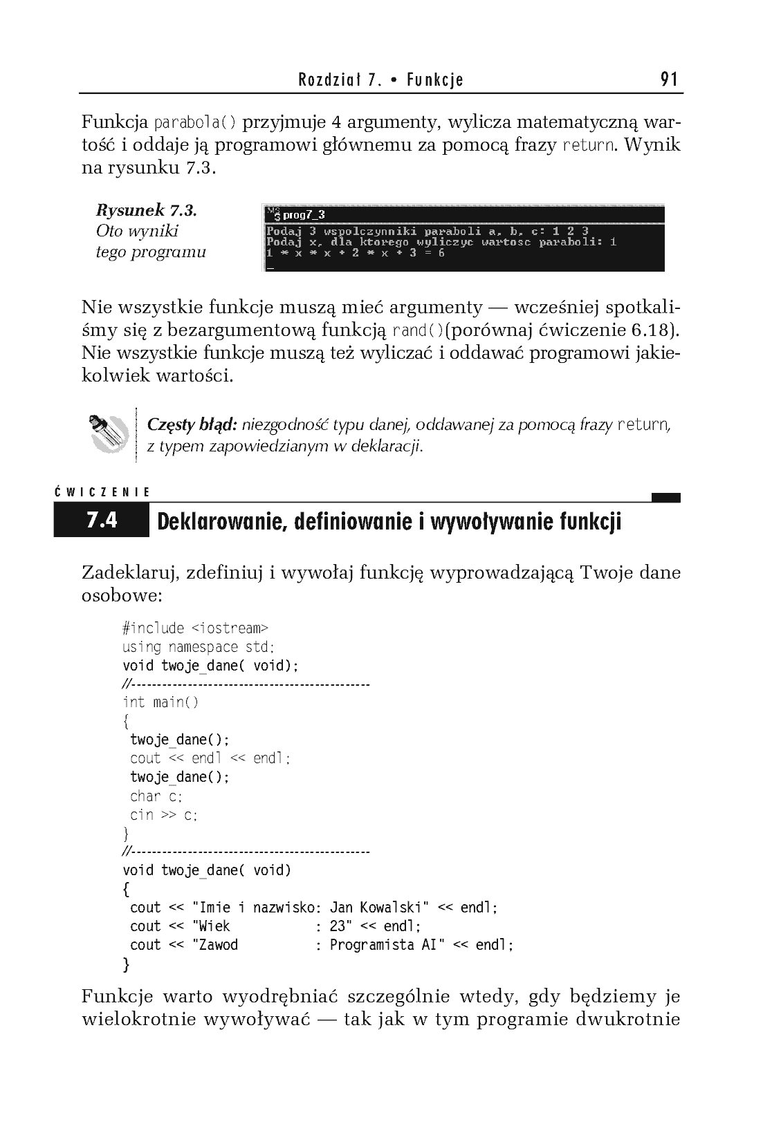 Fragment „C++. Ćwiczenia praktyczne. Wydanie III” — strona 9 z 19