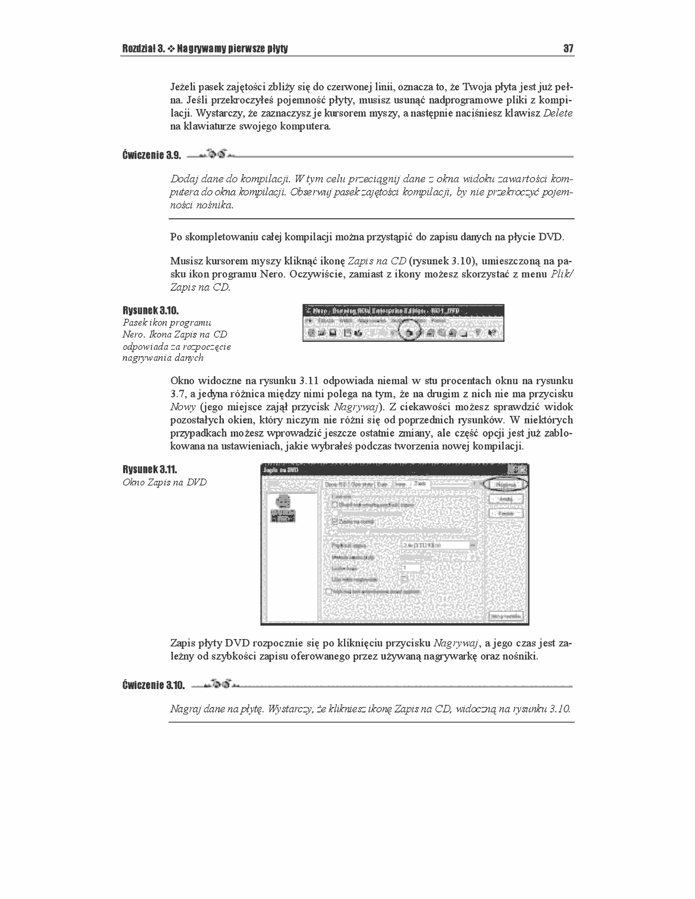 Fragment „Nagrywanie płyt DVD. Ćwiczenia praktyczne” — strona 12 z 14