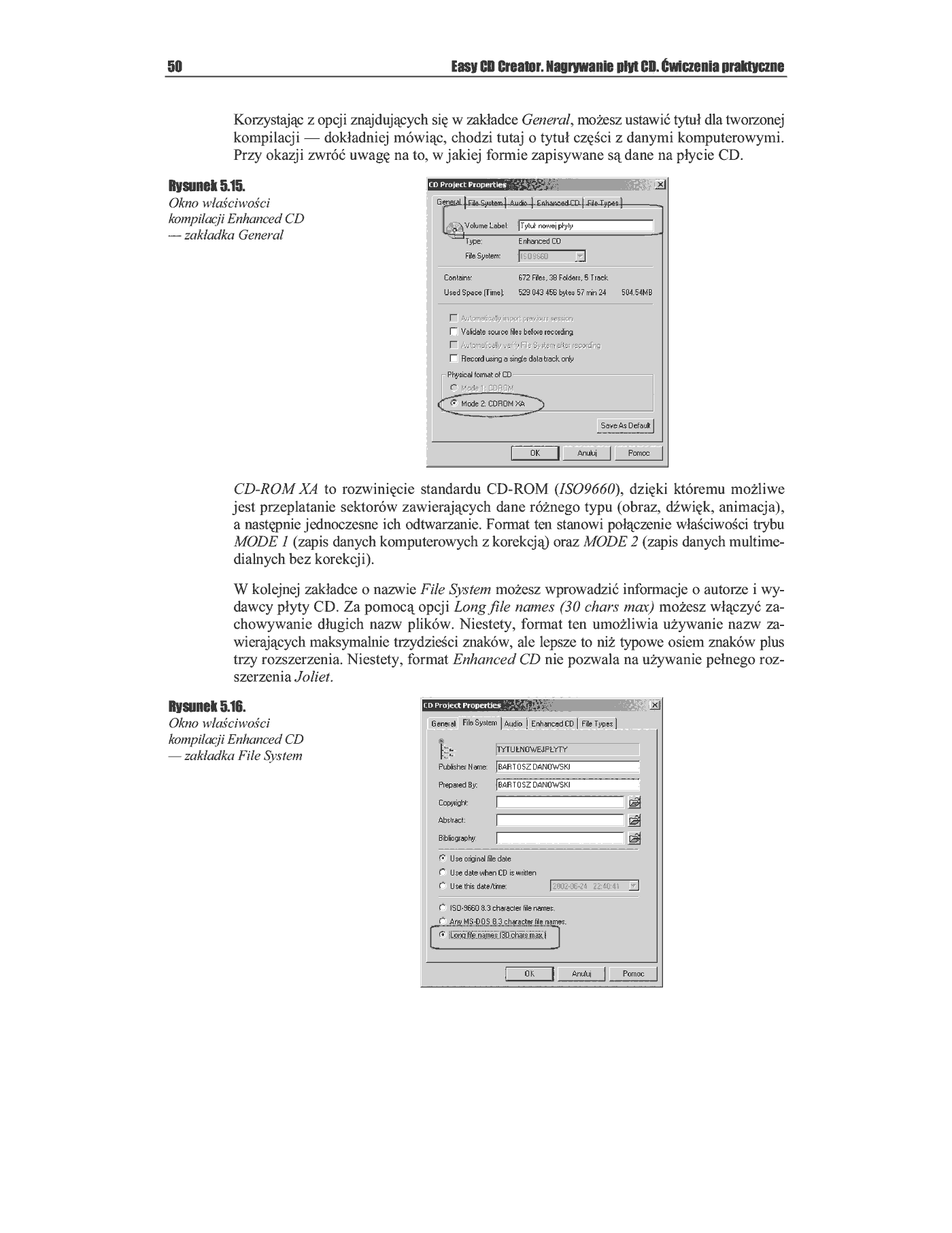 Fragment „Easy CD Creator. Nagrywanie płyt CD. Ćwiczenia praktyczne” — strona 14 z 25