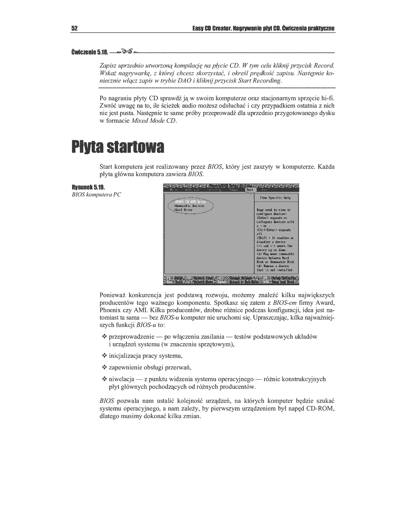 Fragment „Easy CD Creator. Nagrywanie płyt CD. Ćwiczenia praktyczne” — strona 16 z 25