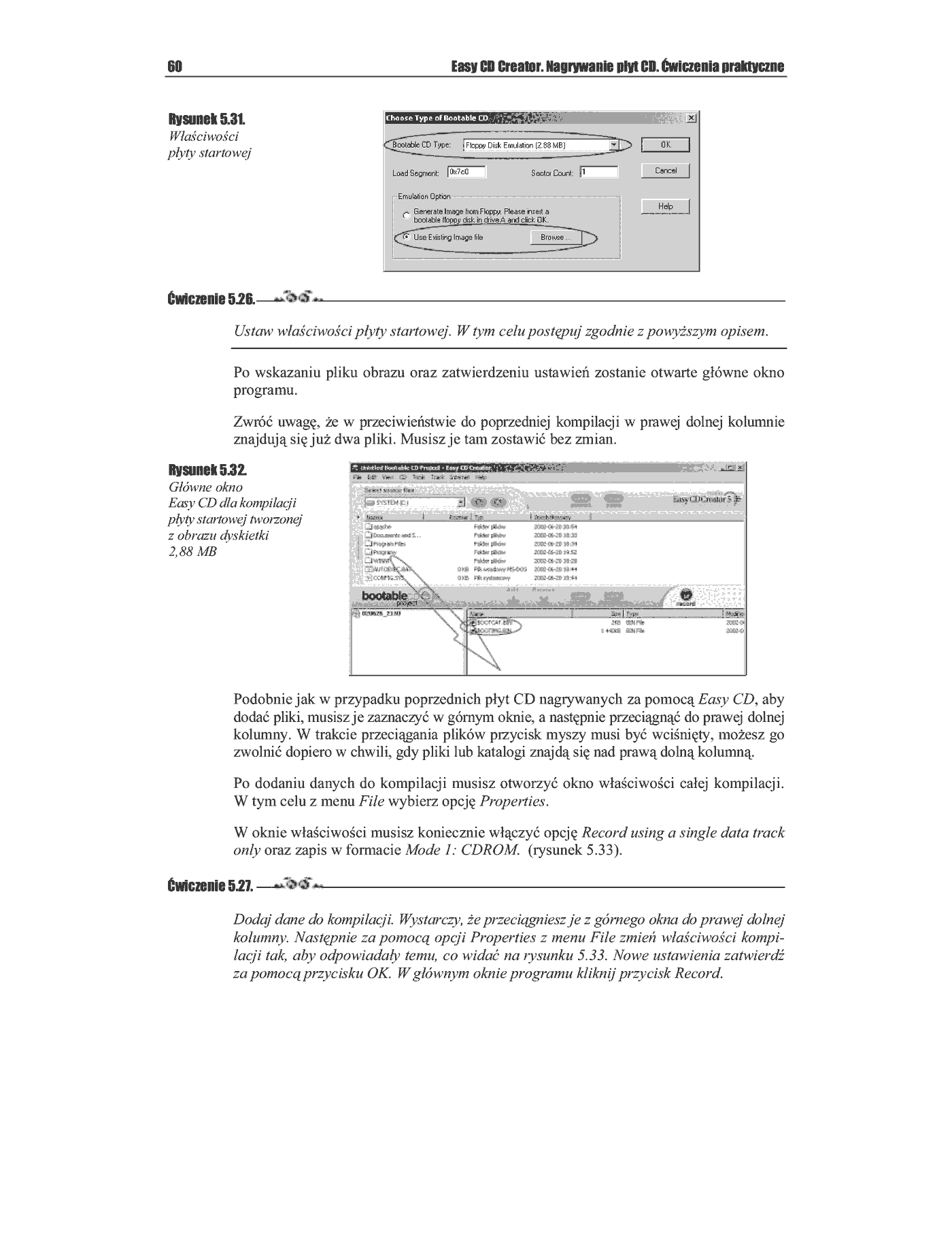 Fragment „Easy CD Creator. Nagrywanie płyt CD. Ćwiczenia praktyczne” — strona 24 z 25