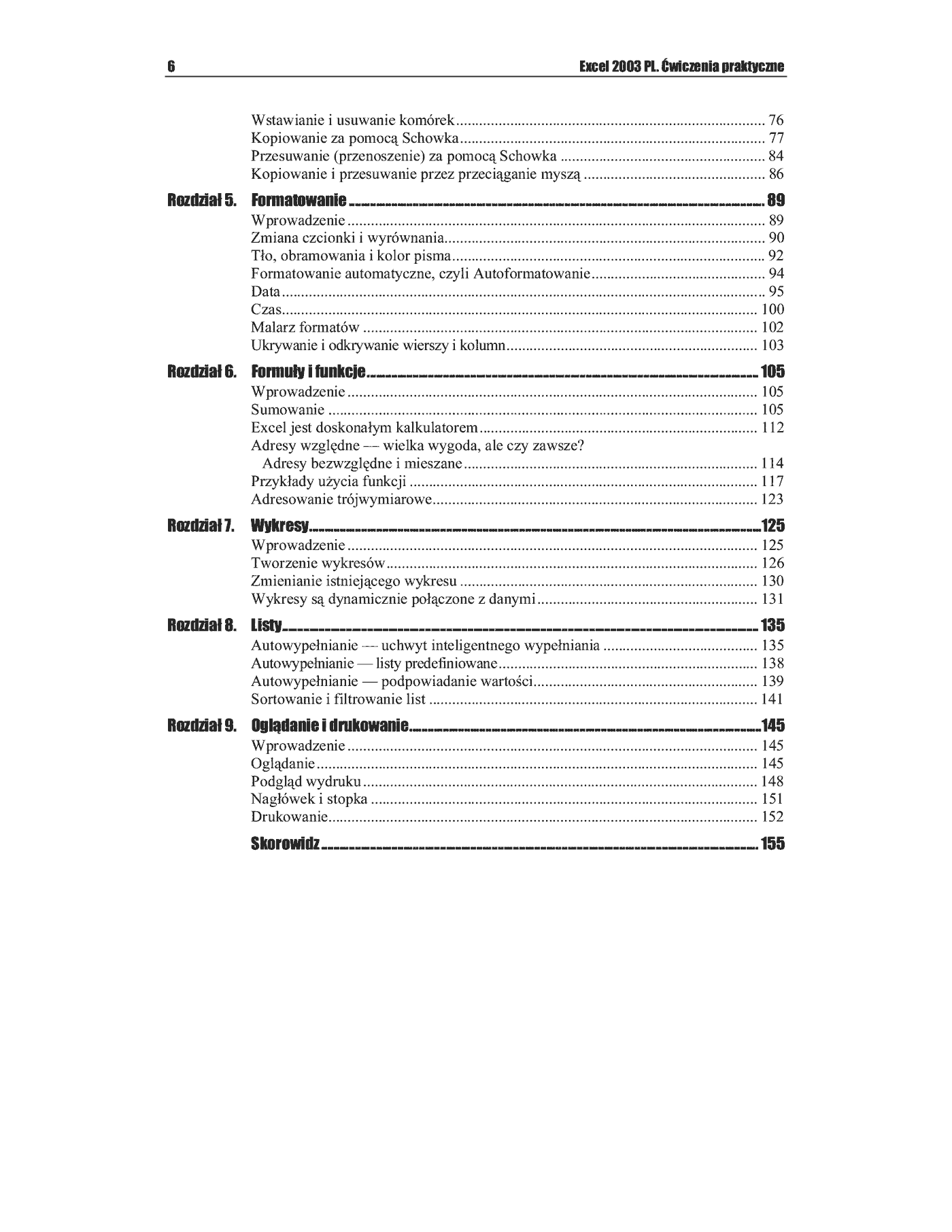 Fragment „Excel 2003 PL. Ćwiczenia praktyczne” — strona 3 z 10
