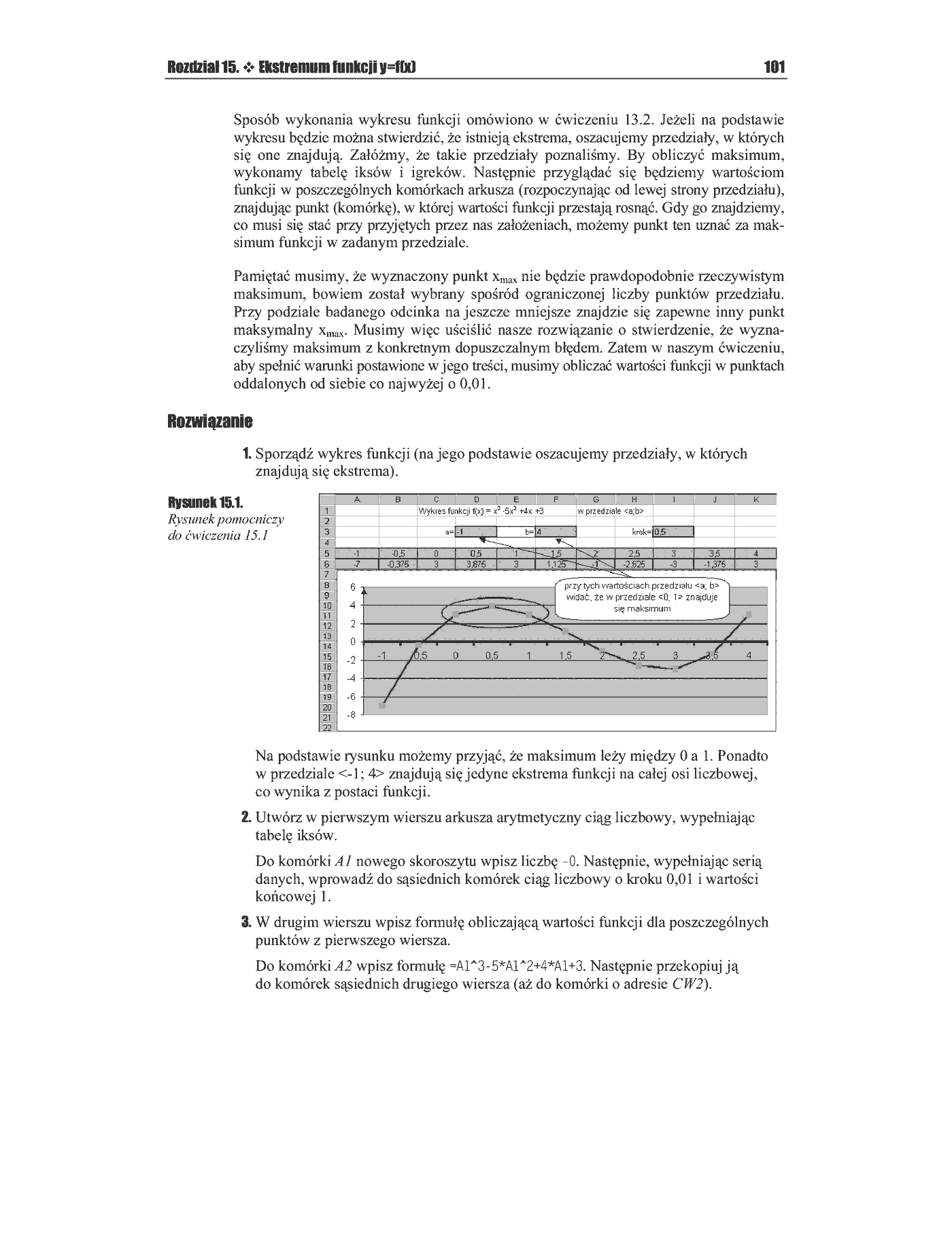 Fragment „Matematyka w Excelu dla szkół średnich. Ćwiczenia praktyczne. Wydanie II” — strona 4 z 11