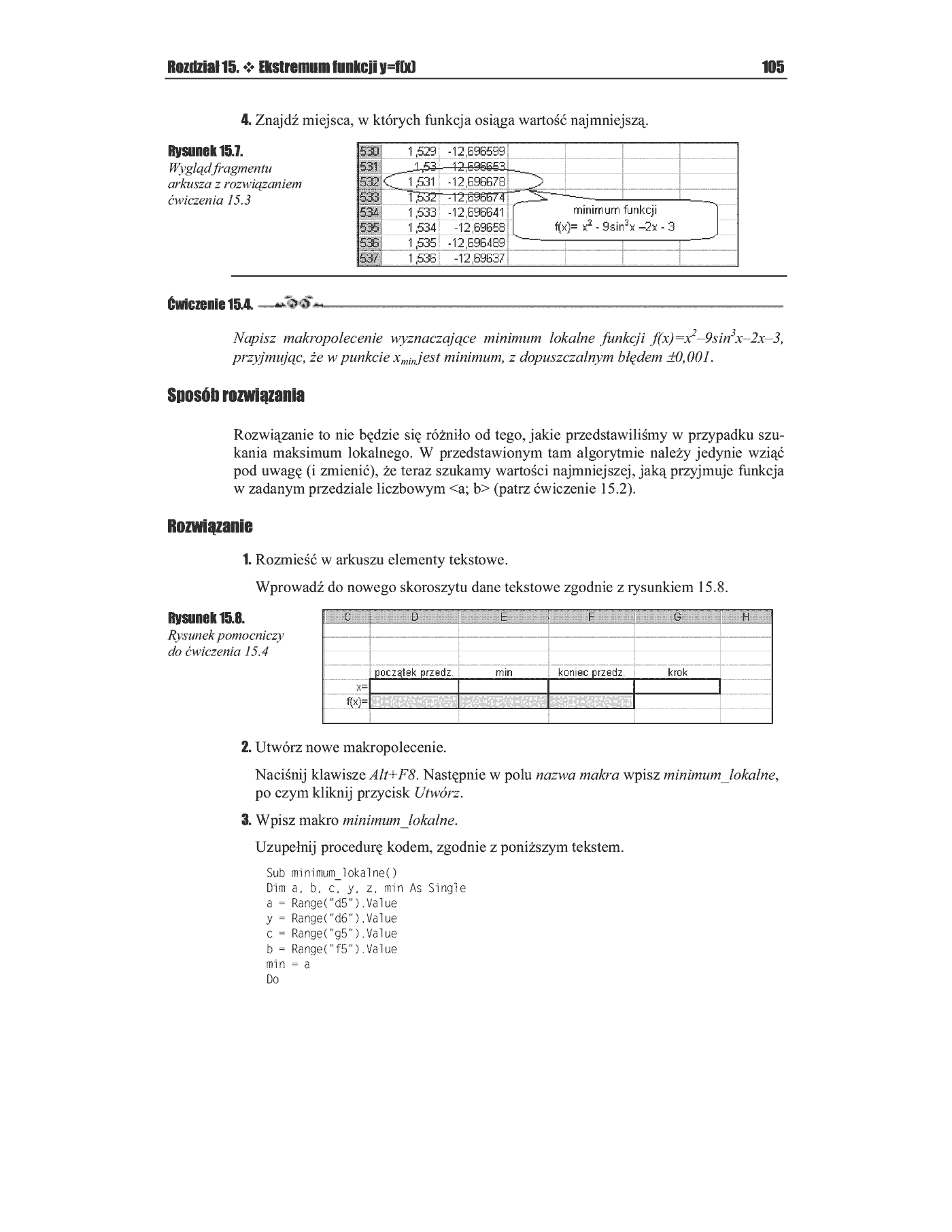 Fragment „Matematyka w Excelu dla szkół średnich. Ćwiczenia praktyczne. Wydanie II” — strona 8 z 11