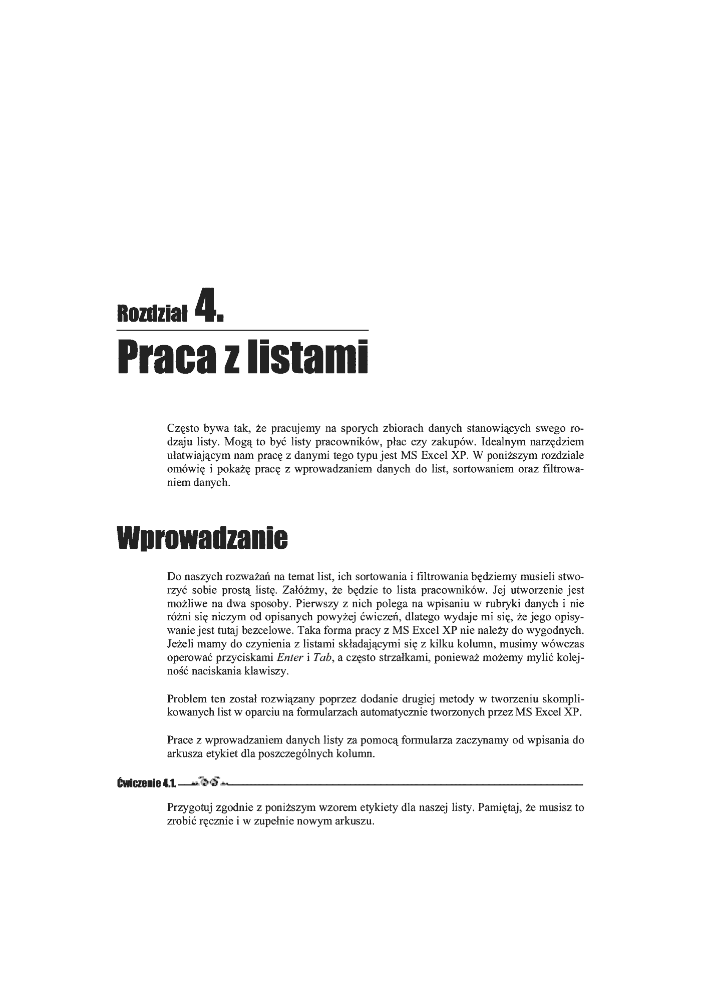 Fragment „MS Excel 2002/XP. Ćwiczenia praktyczne” — strona 4 z 14