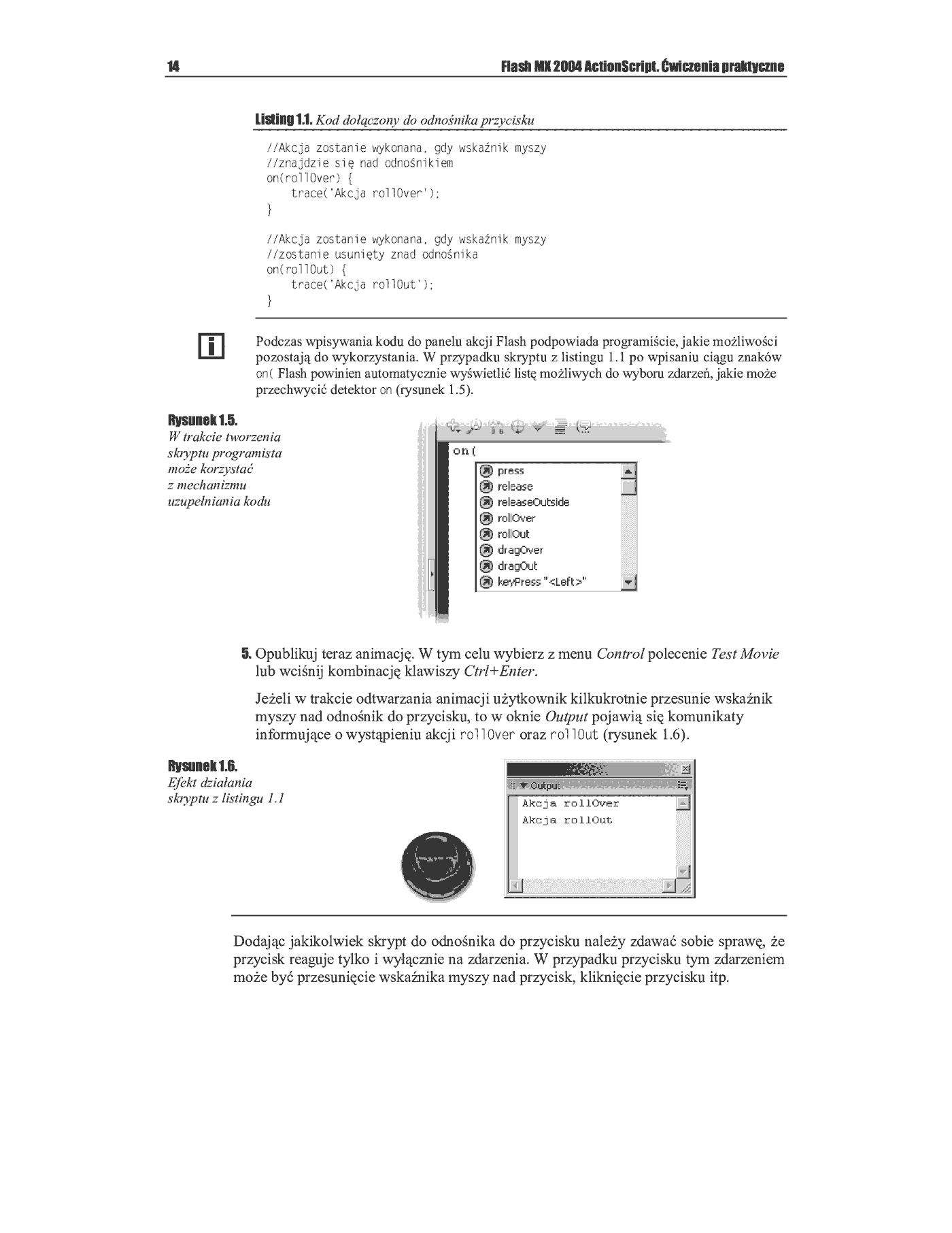 Fragment „Flash MX 2004 ActionScript. Ćwiczenia praktyczne” — strona 7 z 11