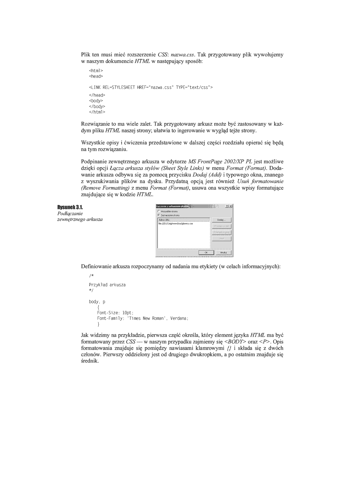 Fragment „FrontPage 2002/XP PL. Ćwiczenia praktyczne” — strona 6 z 17