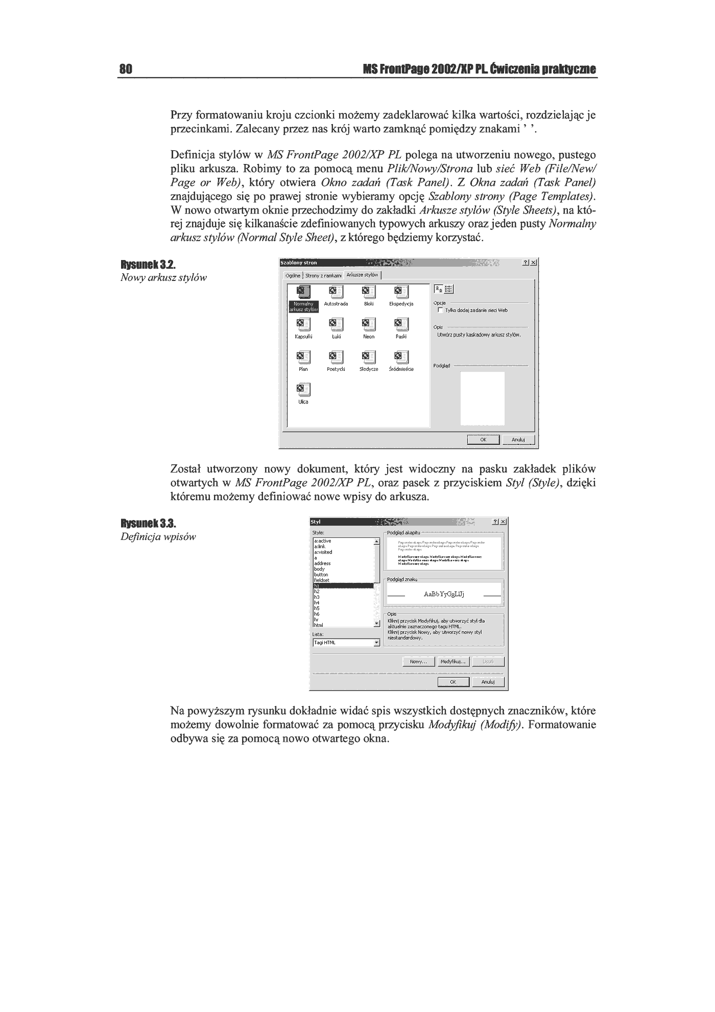 Fragment „FrontPage 2002/XP PL. Ćwiczenia praktyczne” — strona 7 z 17