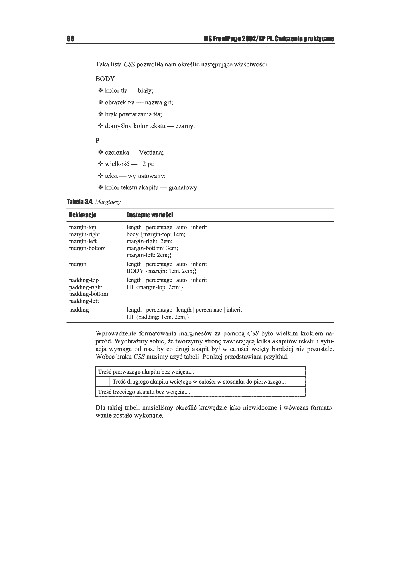 Fragment „FrontPage 2002/XP PL. Ćwiczenia praktyczne” — strona 15 z 17