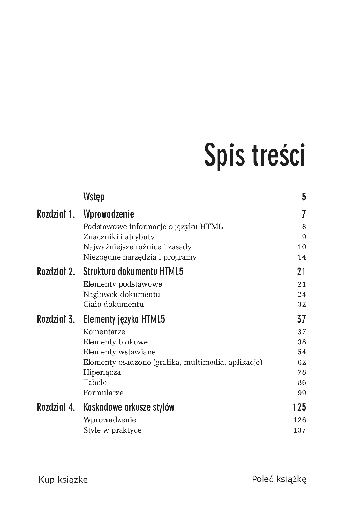 Fragment „HTML5. Ćwiczenia praktyczne” — strona 3 z 22