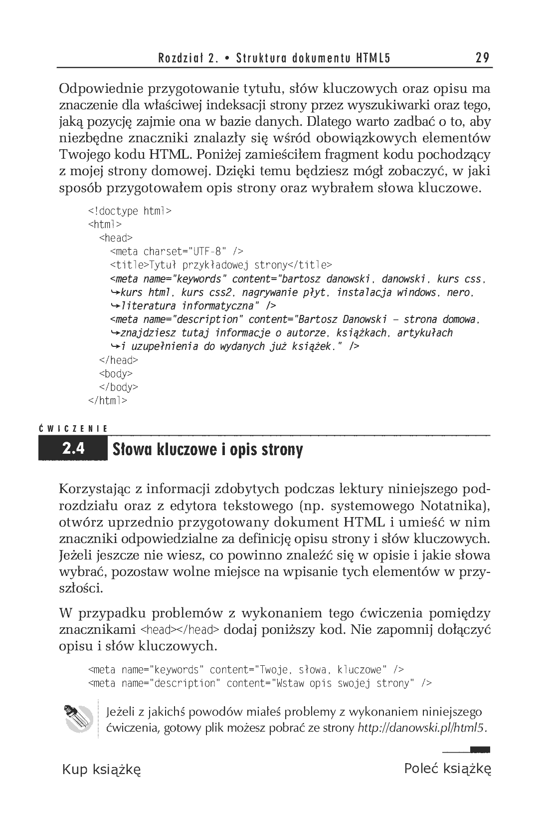 Fragment „HTML5. Ćwiczenia praktyczne” — strona 13 z 22