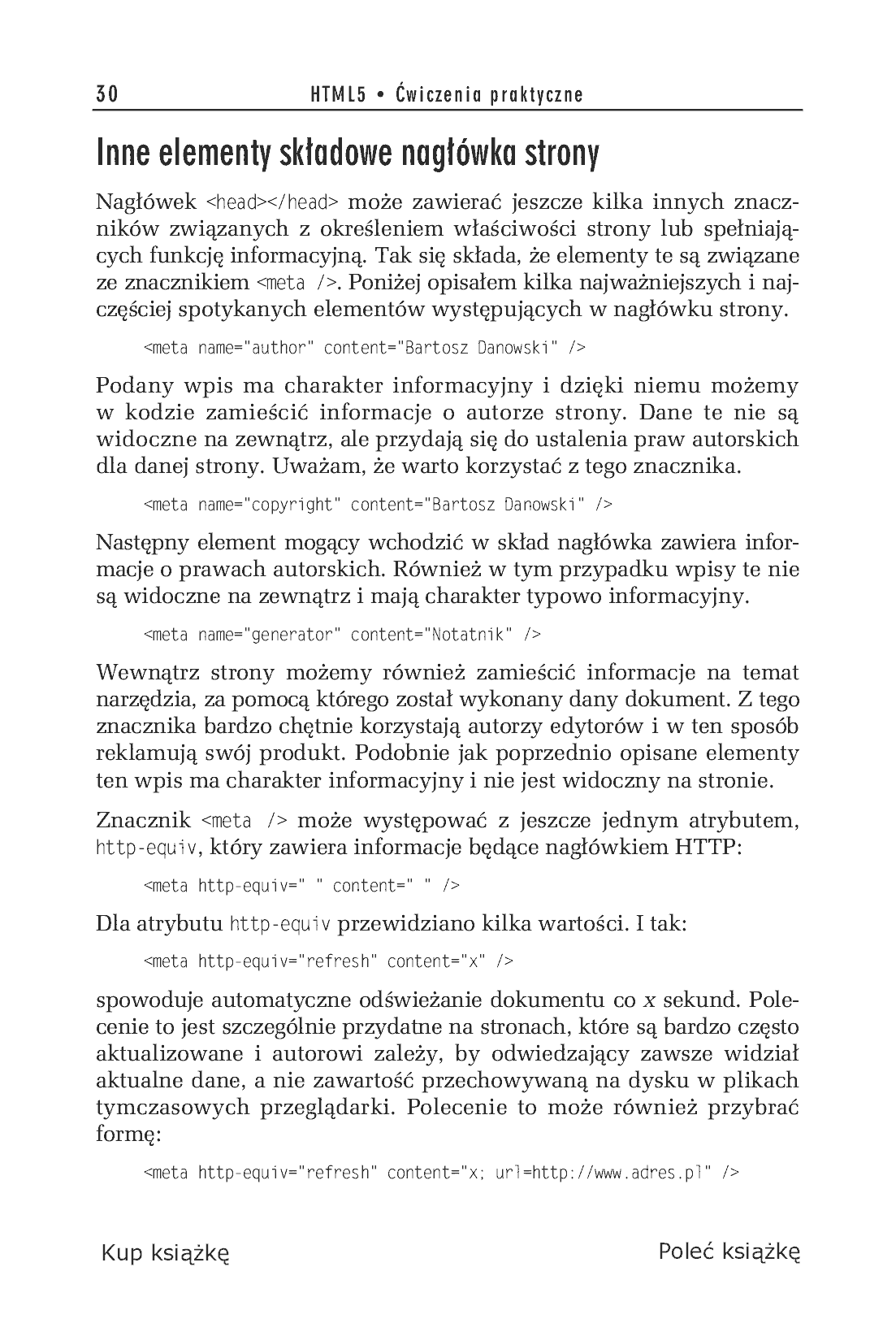 Fragment „HTML5. Ćwiczenia praktyczne” — strona 14 z 22