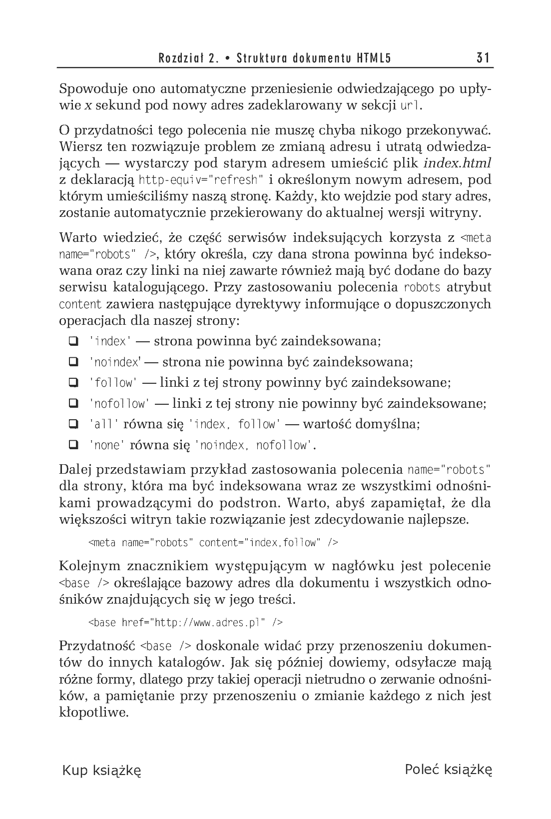 Fragment „HTML5. Ćwiczenia praktyczne” — strona 15 z 22