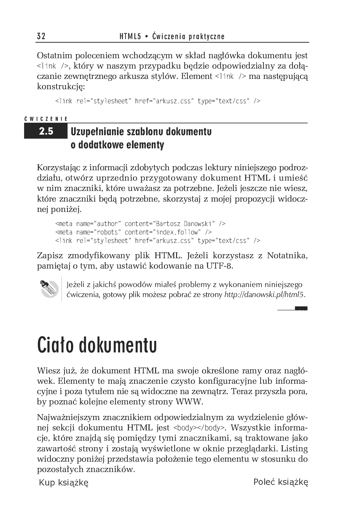 Fragment „HTML5. Ćwiczenia praktyczne” — strona 16 z 22