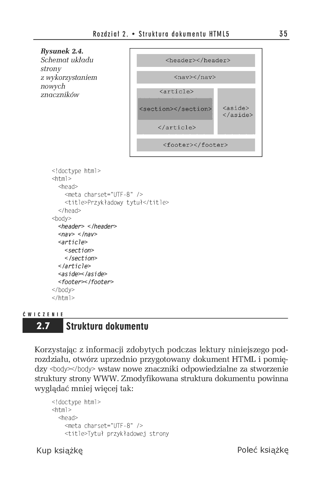 Fragment „HTML5. Ćwiczenia praktyczne” — strona 19 z 22