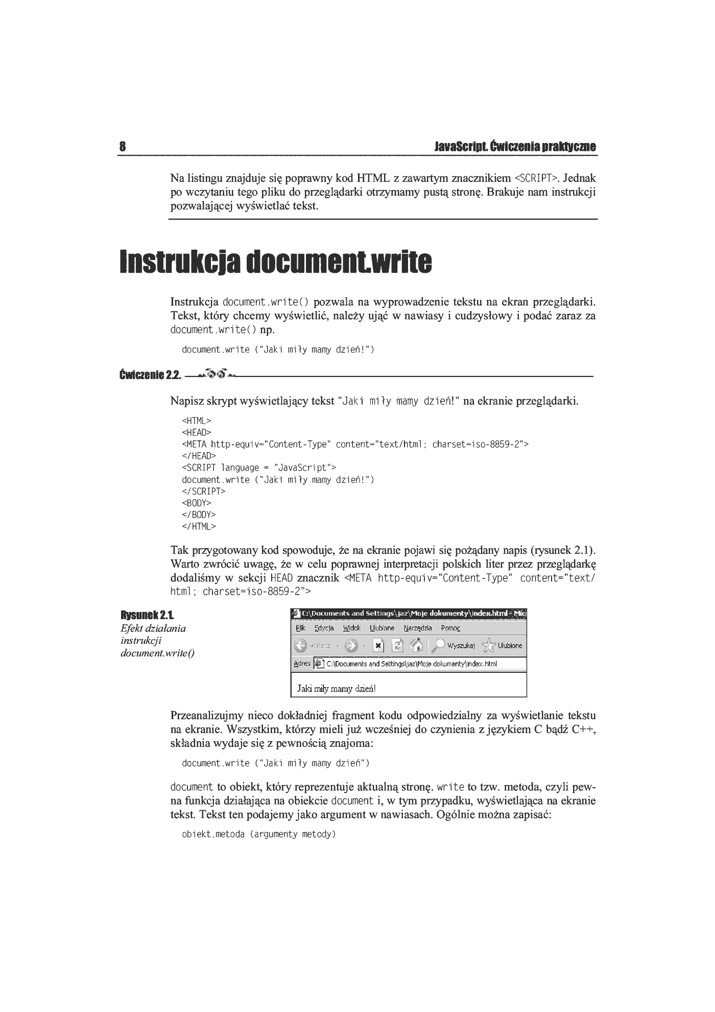 Fragment „JavaScript. Ćwiczenia praktyczne” — strona 5 z 13