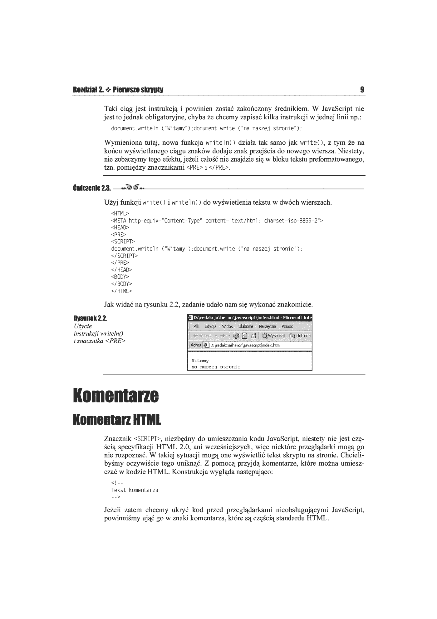 Fragment „JavaScript. Ćwiczenia praktyczne” — strona 6 z 13