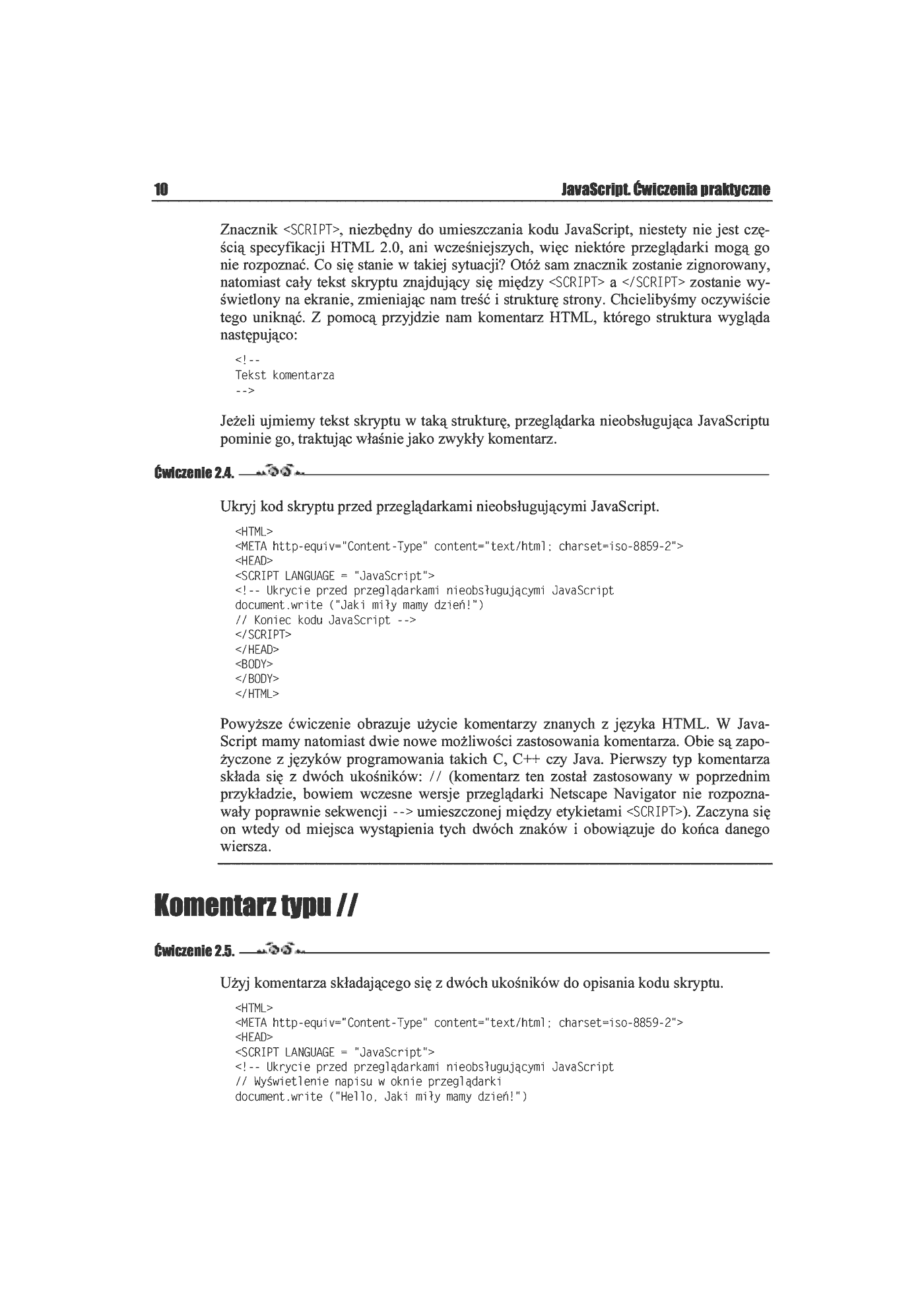 Fragment „JavaScript. Ćwiczenia praktyczne” — strona 7 z 13