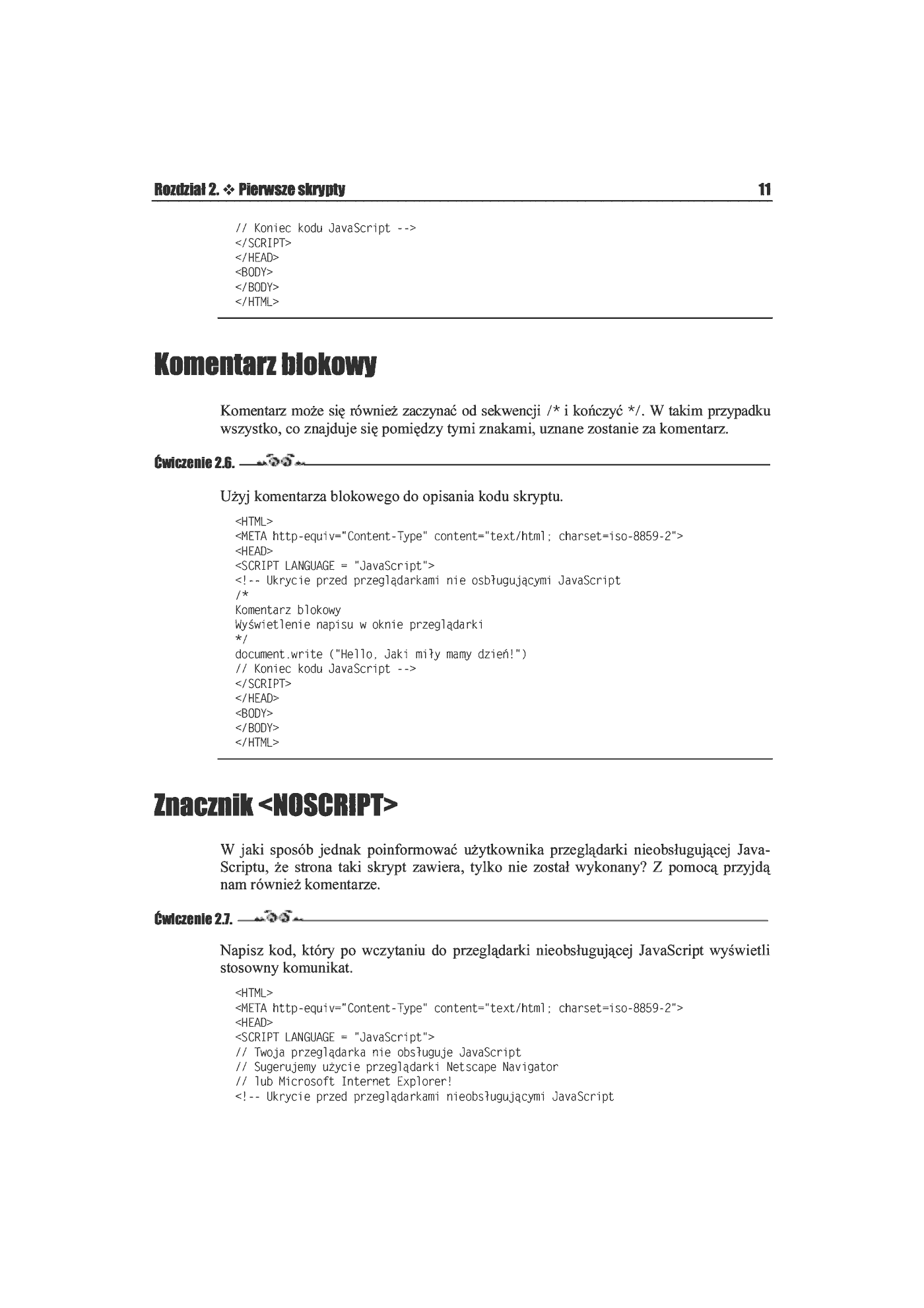 Fragment „JavaScript. Ćwiczenia praktyczne” — strona 8 z 13