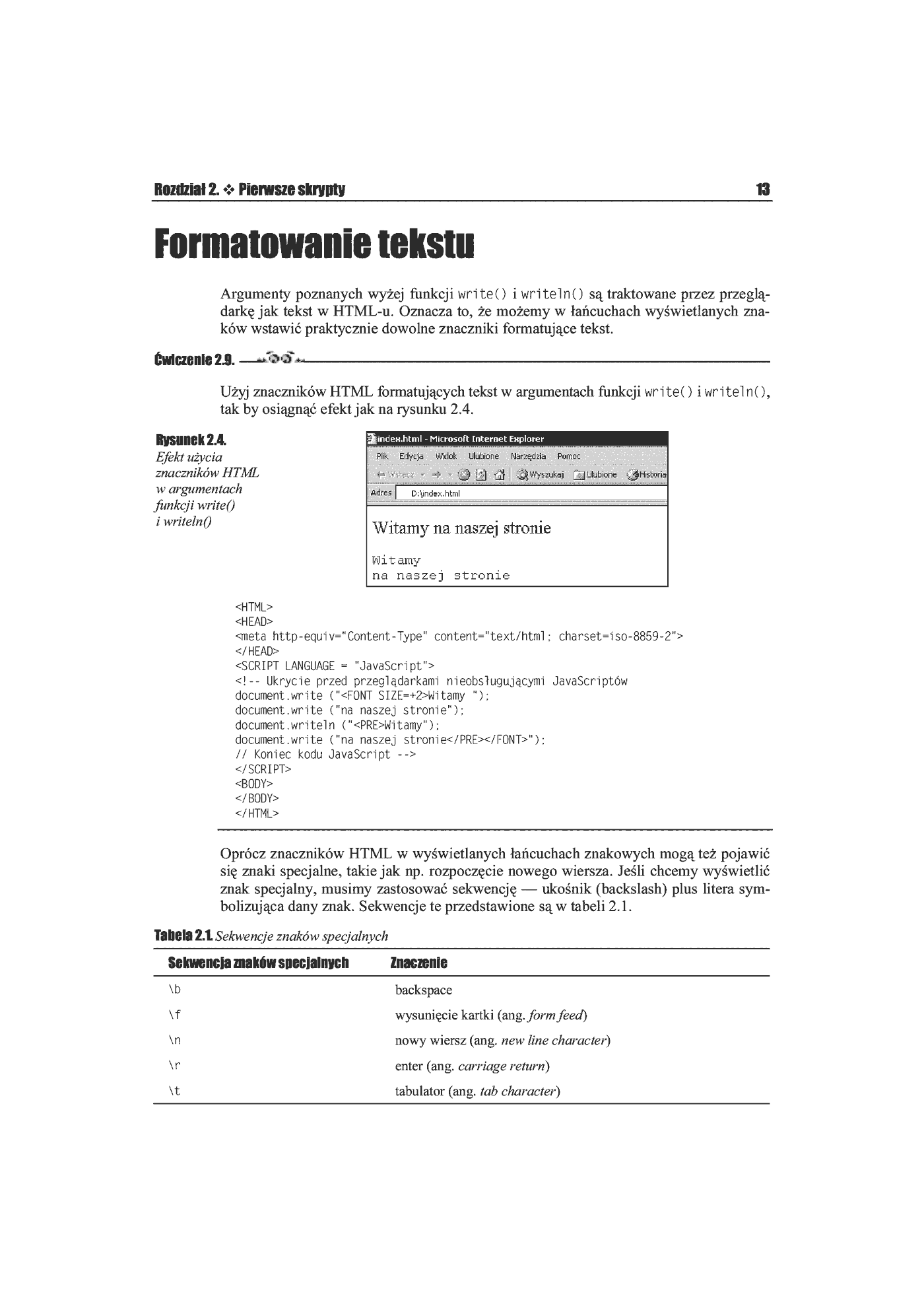 Fragment „JavaScript. Ćwiczenia praktyczne” — strona 10 z 13