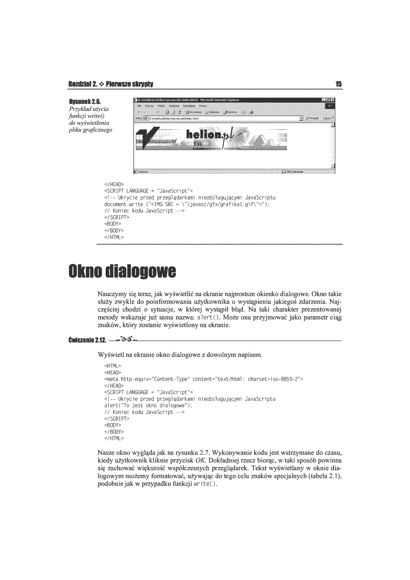 Fragment „JavaScript. Ćwiczenia praktyczne” — strona 12 z 13