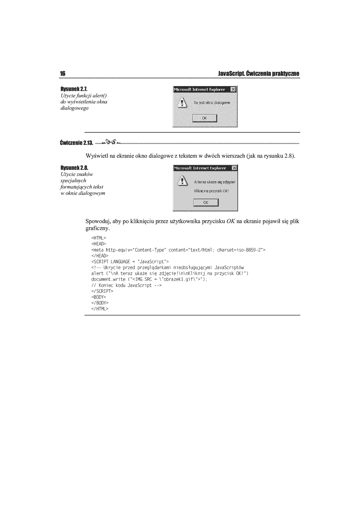 Fragment „JavaScript. Ćwiczenia praktyczne” — strona 13 z 13