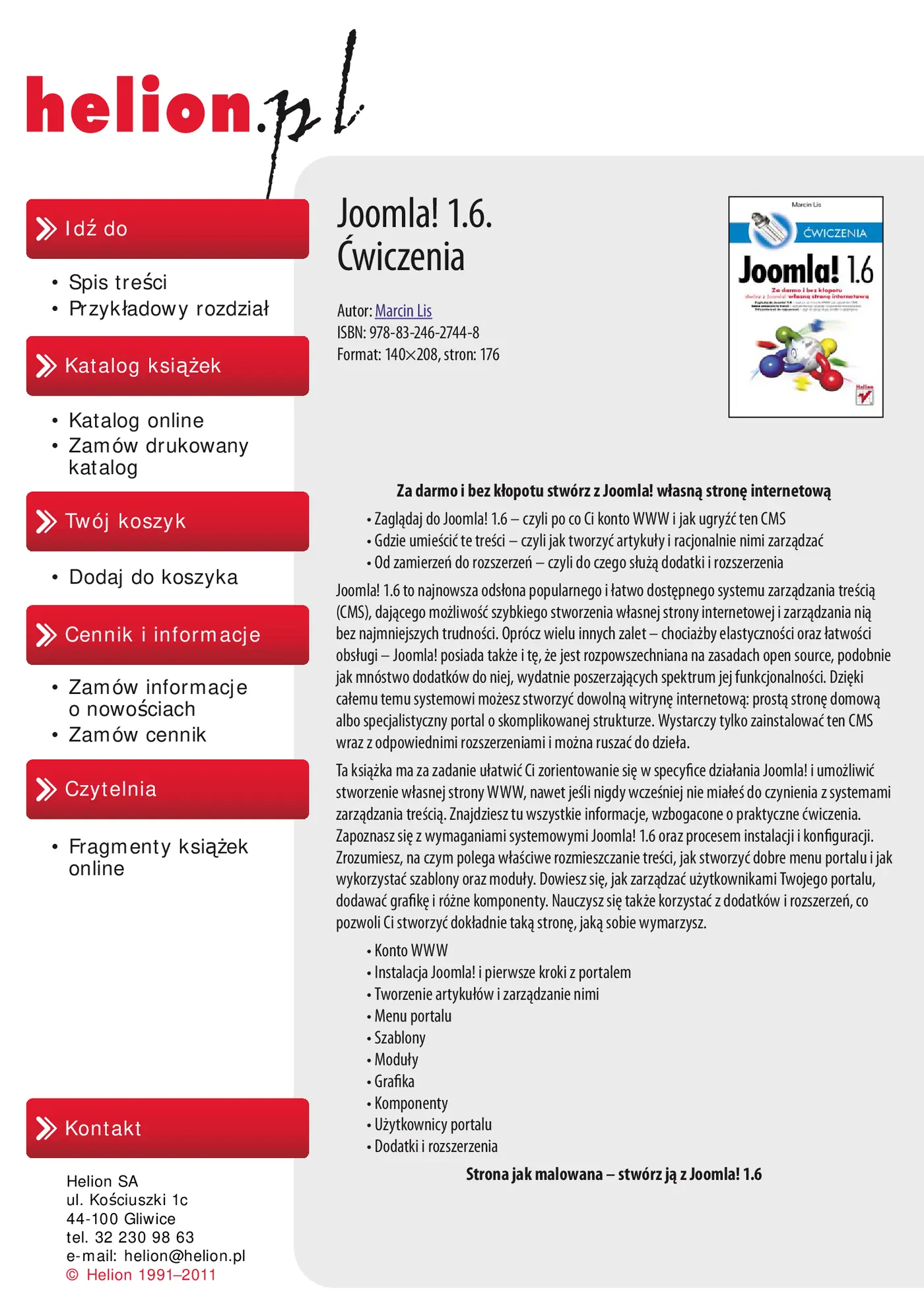 Fragment „Joomla! 1.6. Ćwiczenia” — strona 2 z 11