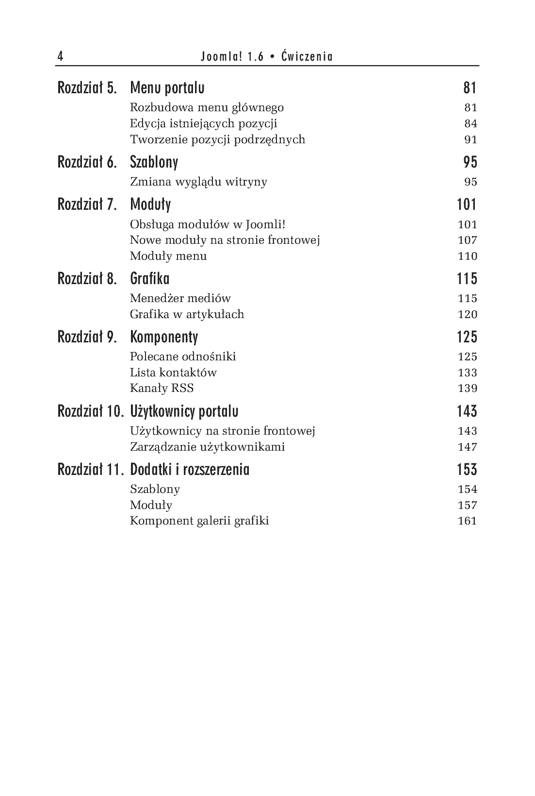 Fragment „Joomla! 1.6. Ćwiczenia” — strona 4 z 11