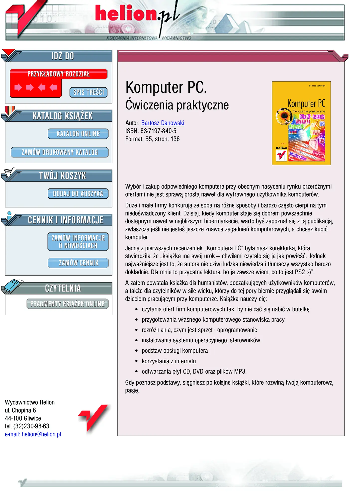 Fragment „Komputer PC. Ćwiczenia praktyczne” — strona 1 z 12