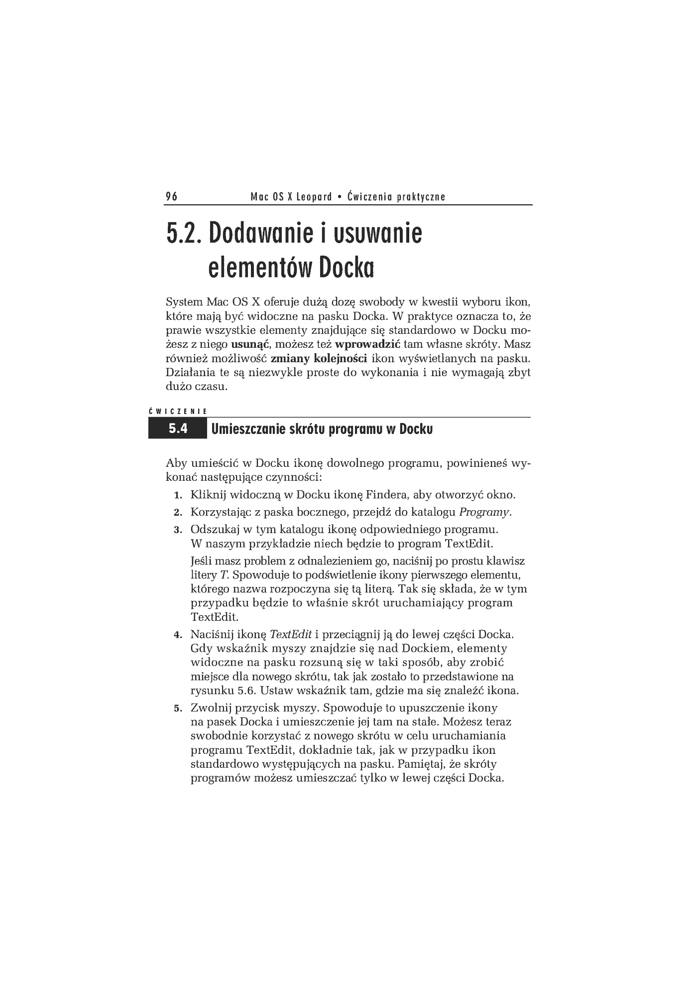 Fragment „Mac OS X Leopard. Ćwiczenia praktyczne” — strona 9 z 15