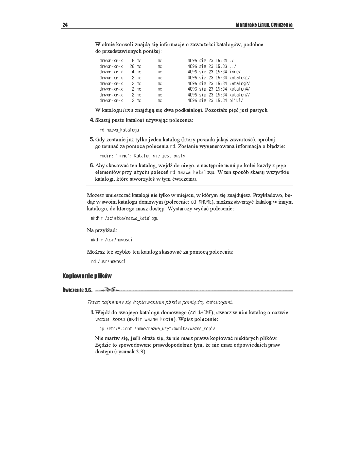 Fragment „Mandrake Linux. Ćwiczenia” — strona 9 z 21