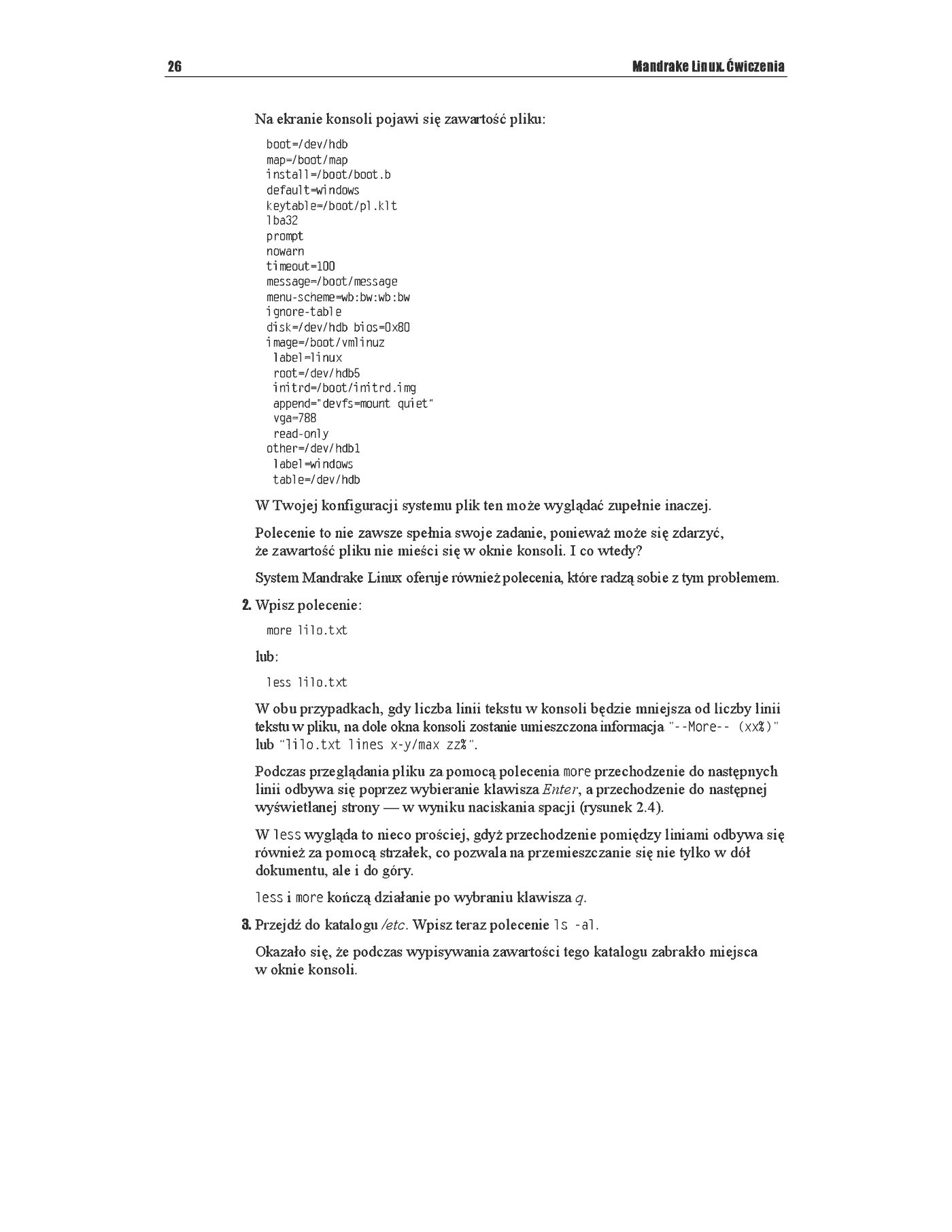 Fragment „Mandrake Linux. Ćwiczenia” — strona 11 z 21