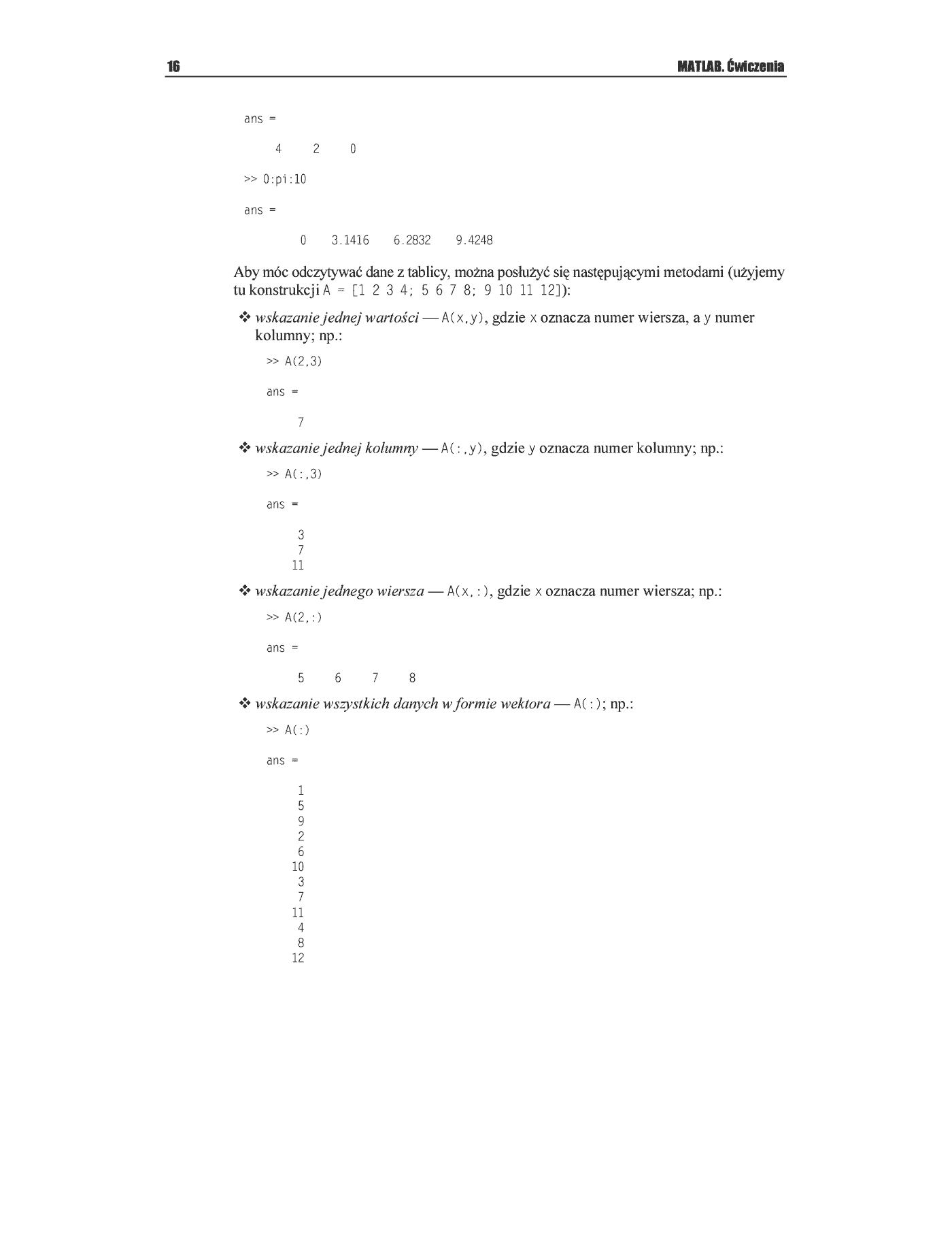 Fragment „MATLAB. Ćwiczenia” — strona 7 z 10