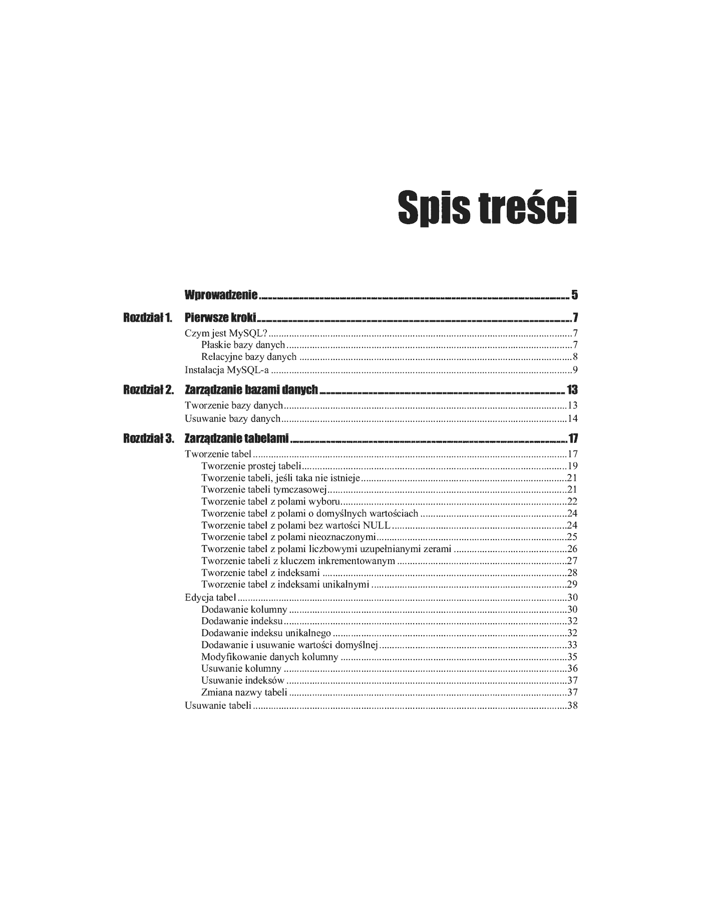 Fragment „MySQL. Ćwiczenia” — strona 2 z 12