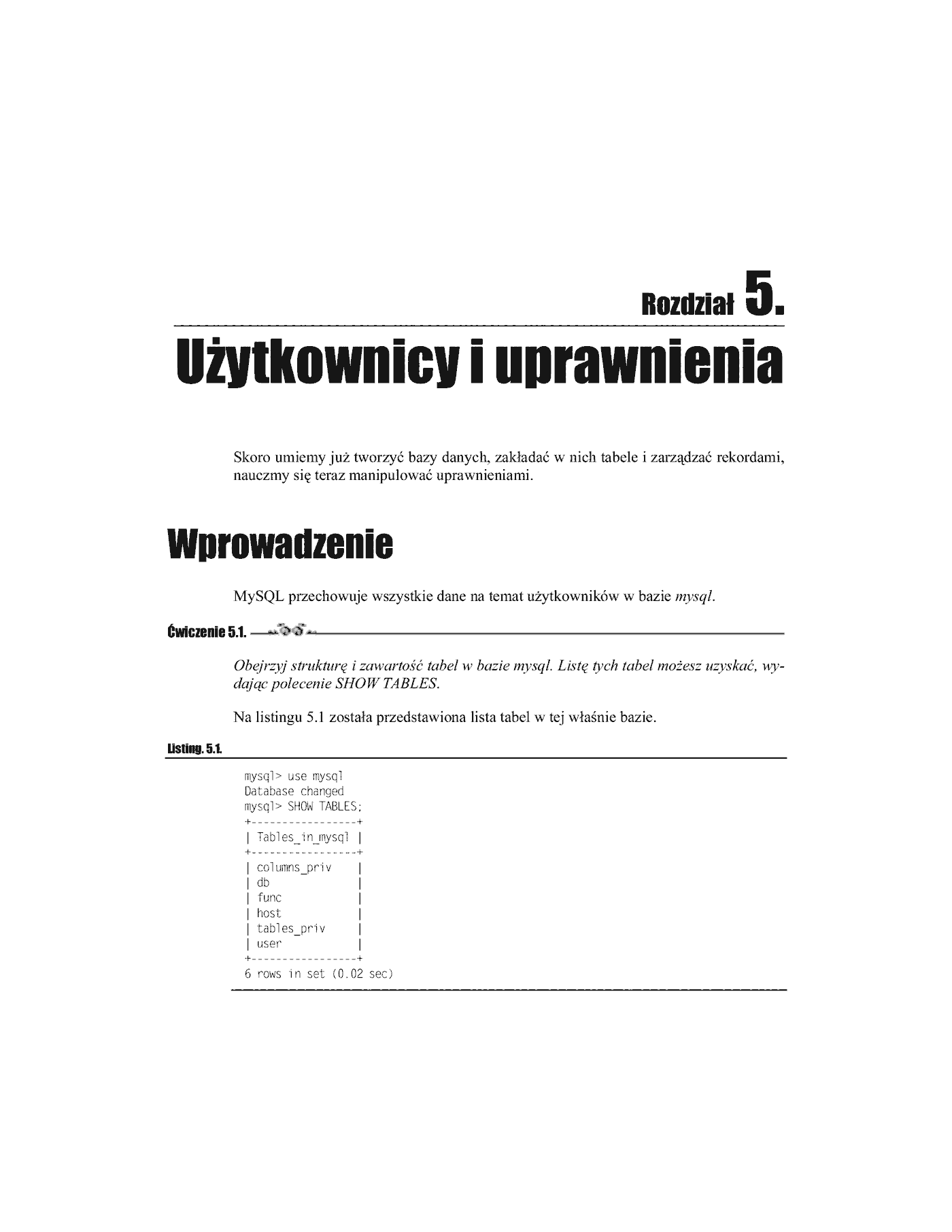 Fragment „MySQL. Ćwiczenia” — strona 4 z 12