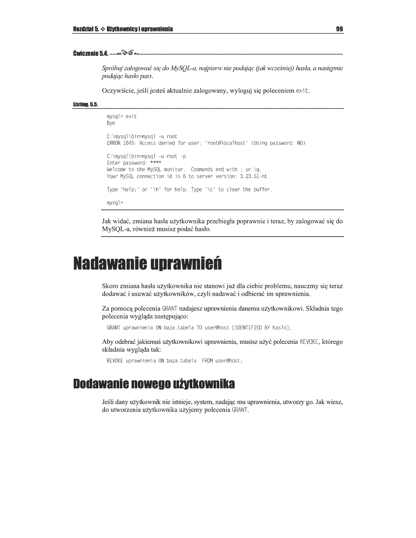 Fragment „MySQL. Ćwiczenia” — strona 6 z 12