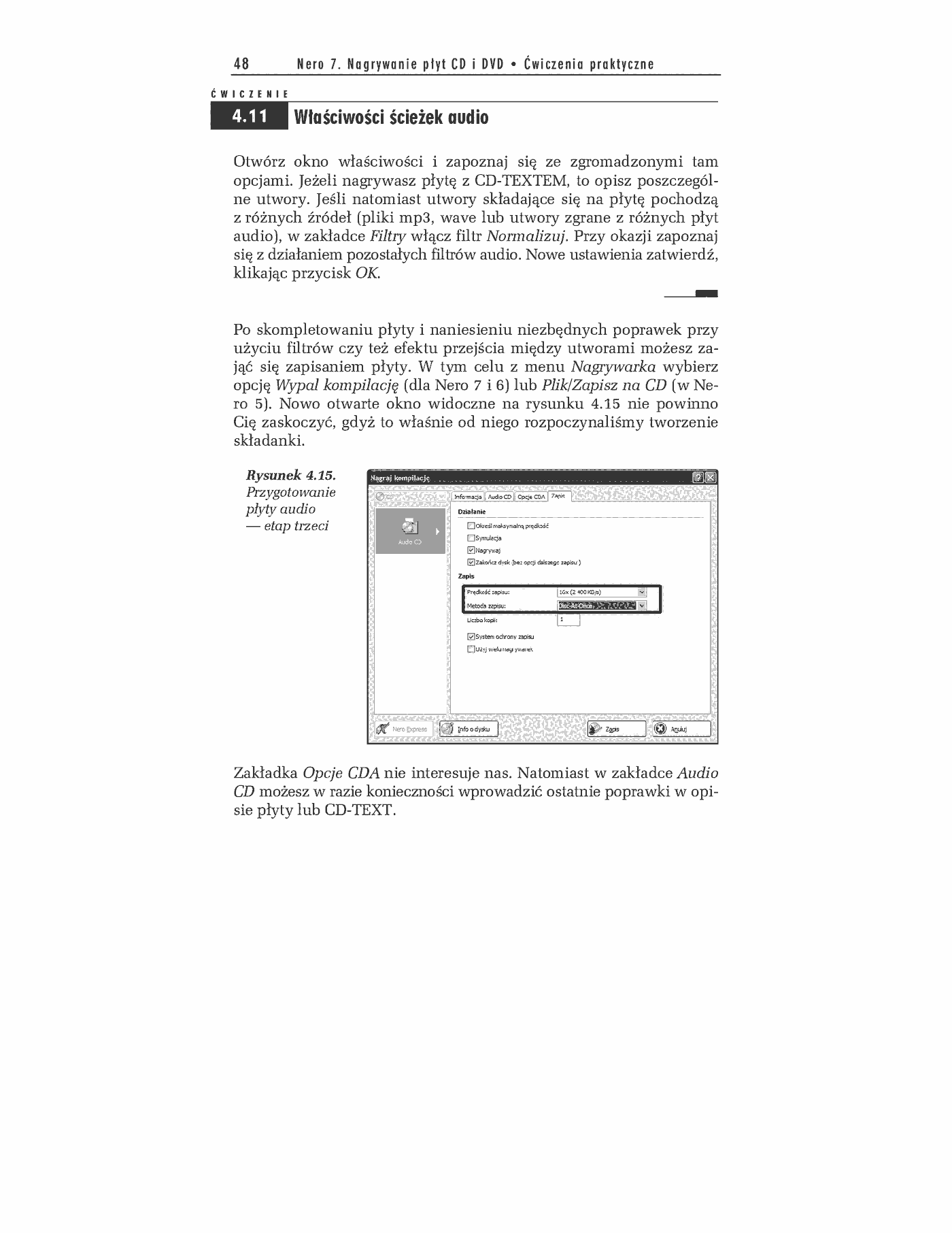 Fragment „Nero 7. Nagrywanie płyt CD i DVD. Ćwiczenia praktyczne” — strona 25 z 26