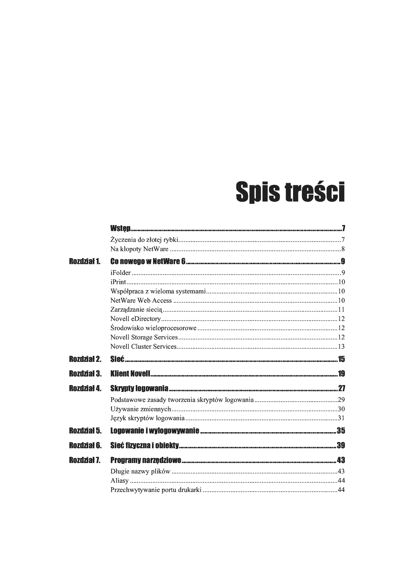 Fragment „Novell NetWare 6. Ćwiczenia praktyczne. Użytkownik” — strona 2 z 12