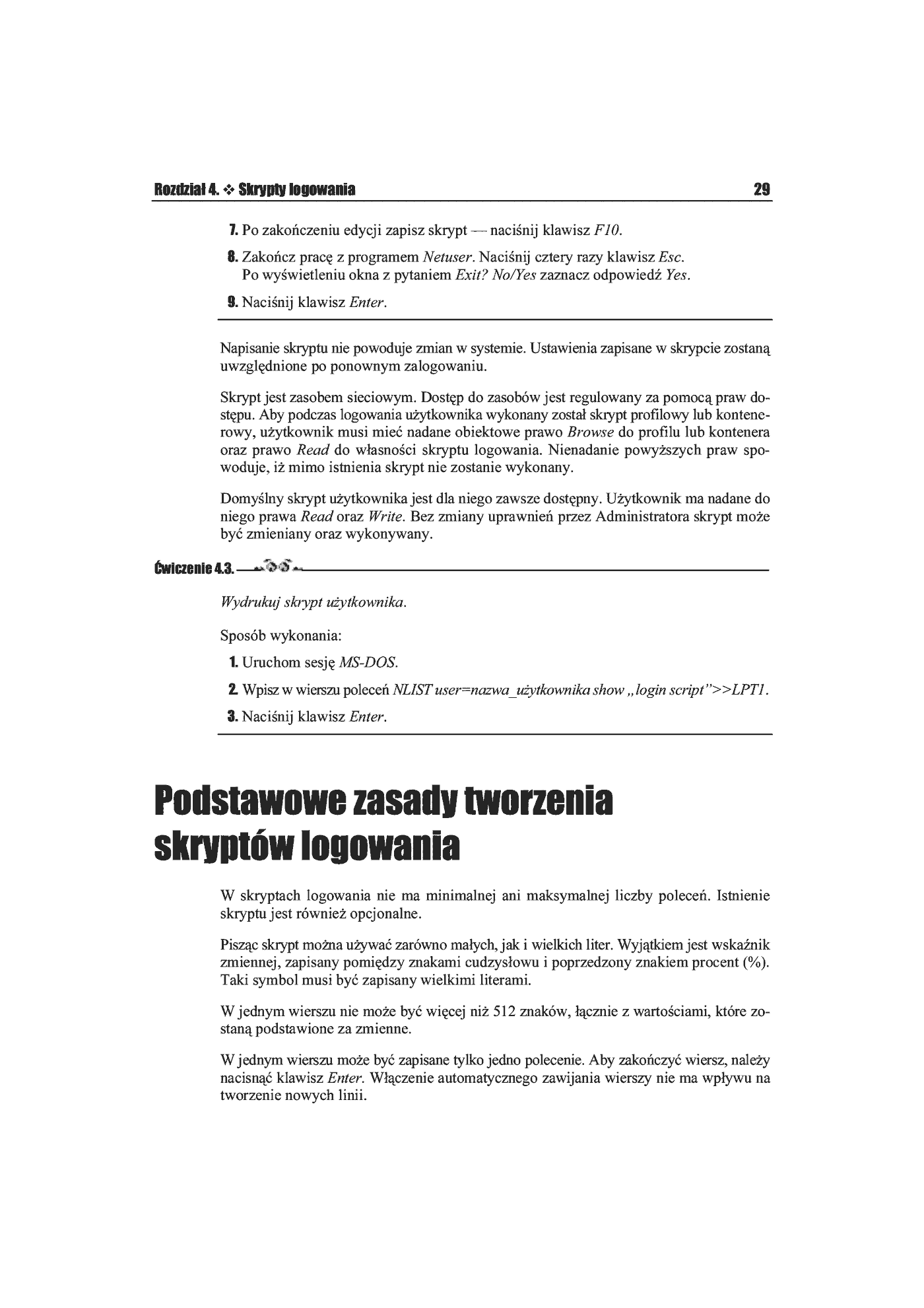 Fragment „Novell NetWare 6. Ćwiczenia praktyczne. Użytkownik” — strona 7 z 12