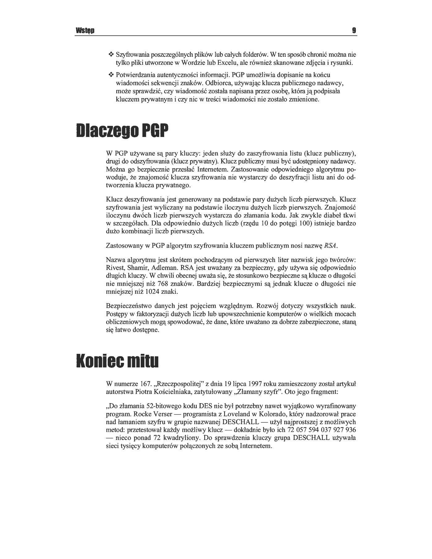 Fragment „PGP. Szyfrowanie informacji. Ćwiczenia praktyczne” — strona 8 z 9