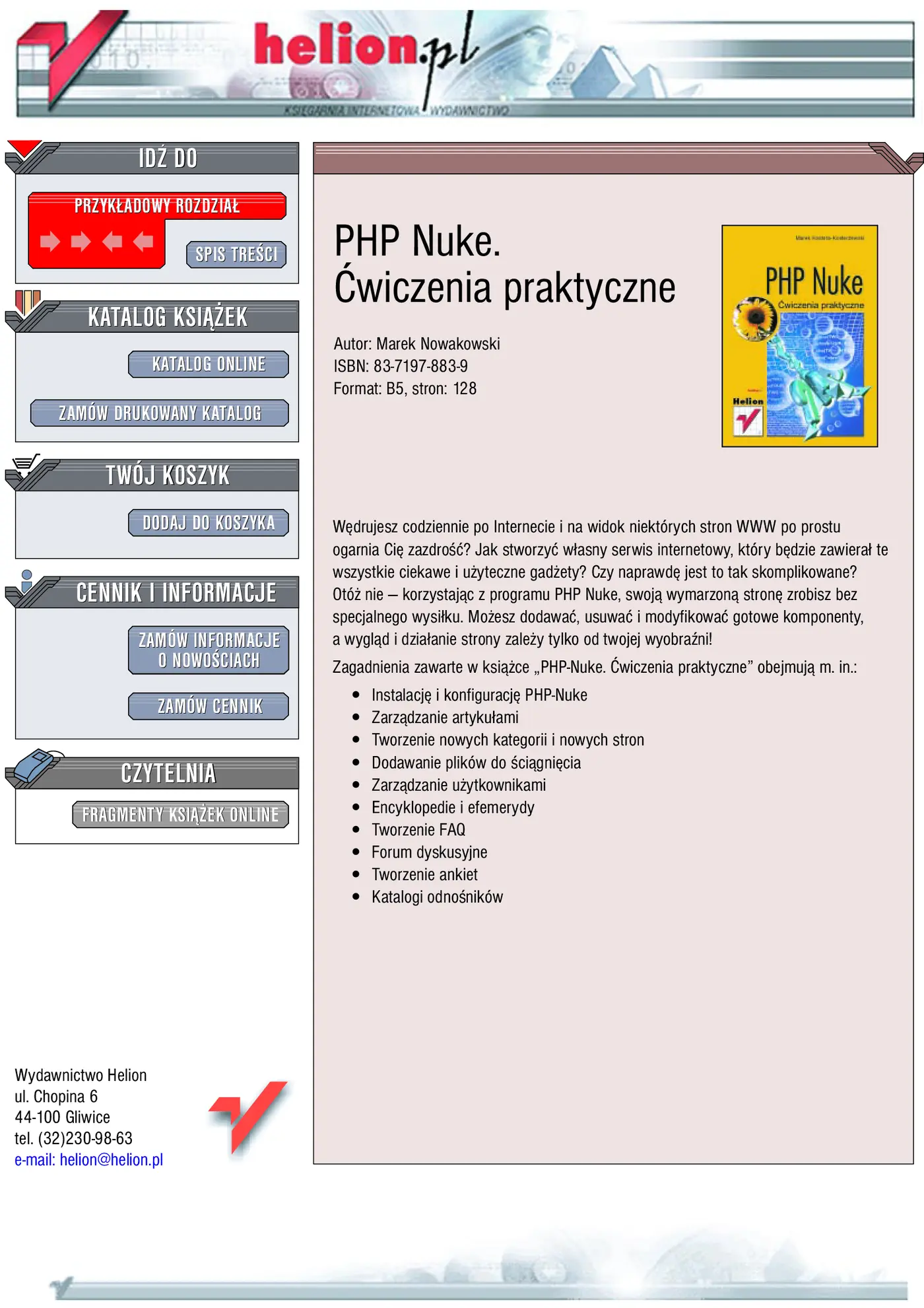 Fragment „PHP-Nuke. Ćwiczenia” — strona 1 z 15