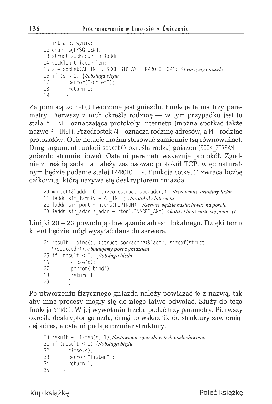 Fragment „Programowanie w Linuksie. Ćwiczenia” — strona 18 z 22