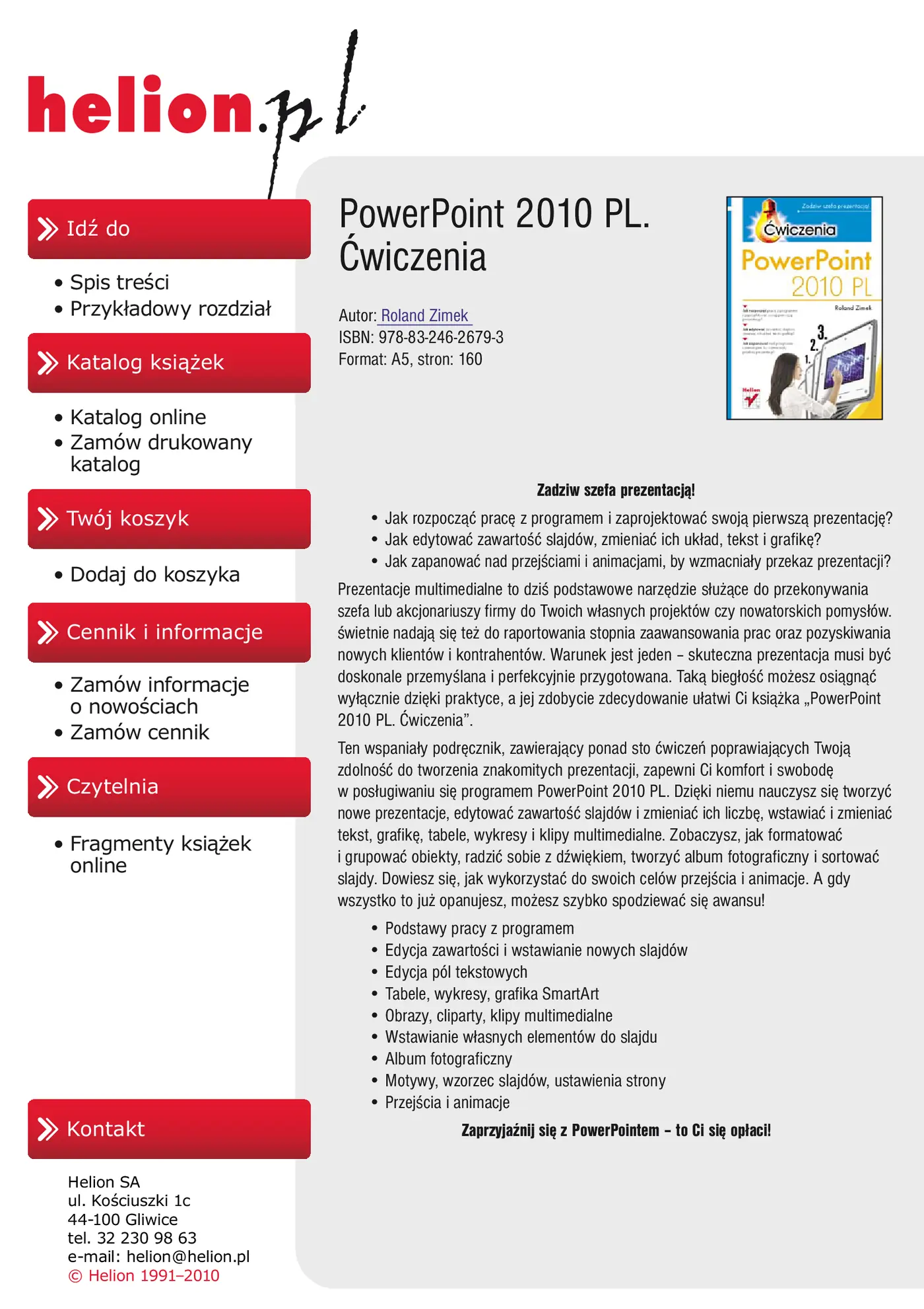 Fragment „PowerPoint 2010 PL. Ćwiczenia” — strona 2 z 22