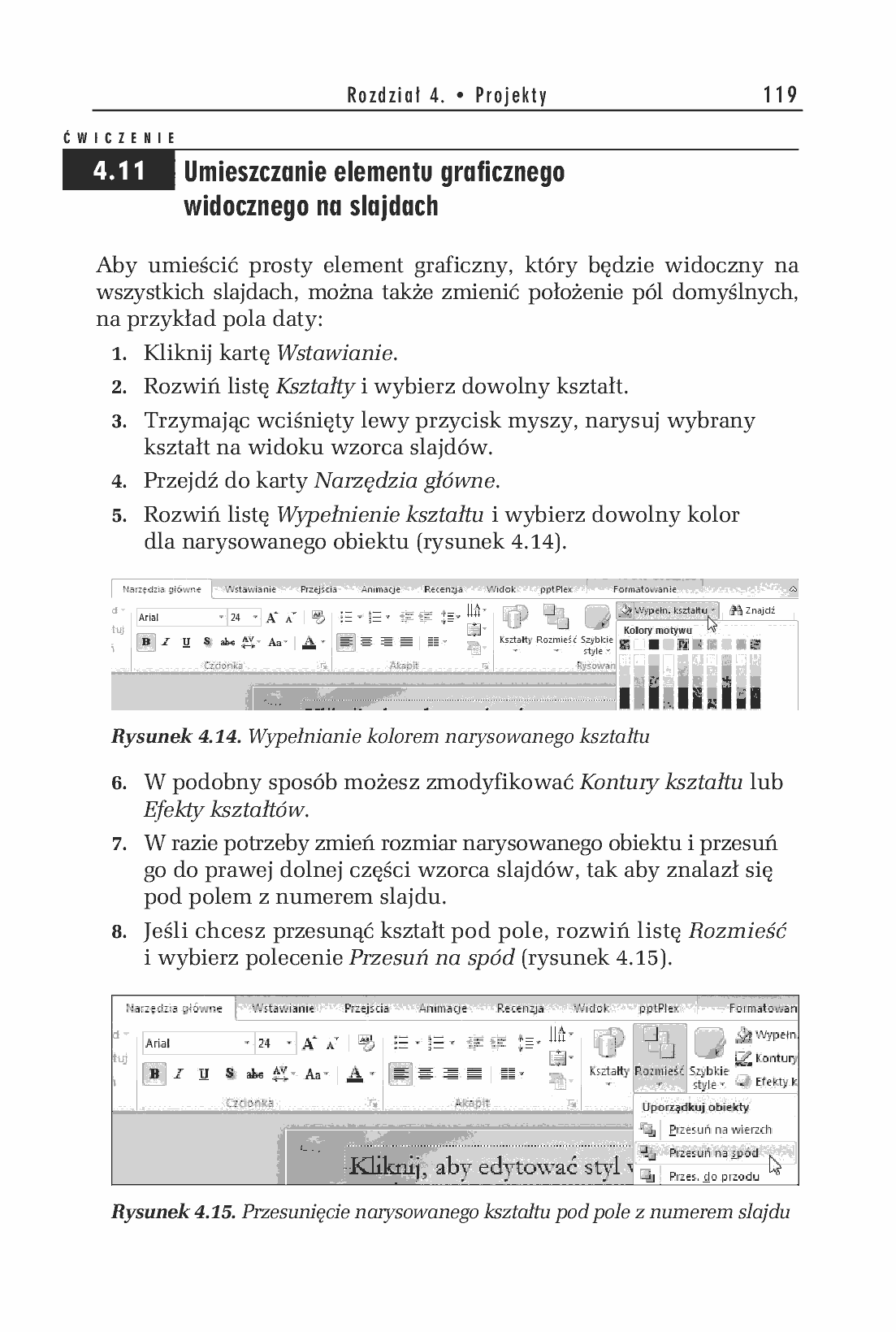 Fragment „PowerPoint 2010 PL. Ćwiczenia” — strona 17 z 22
