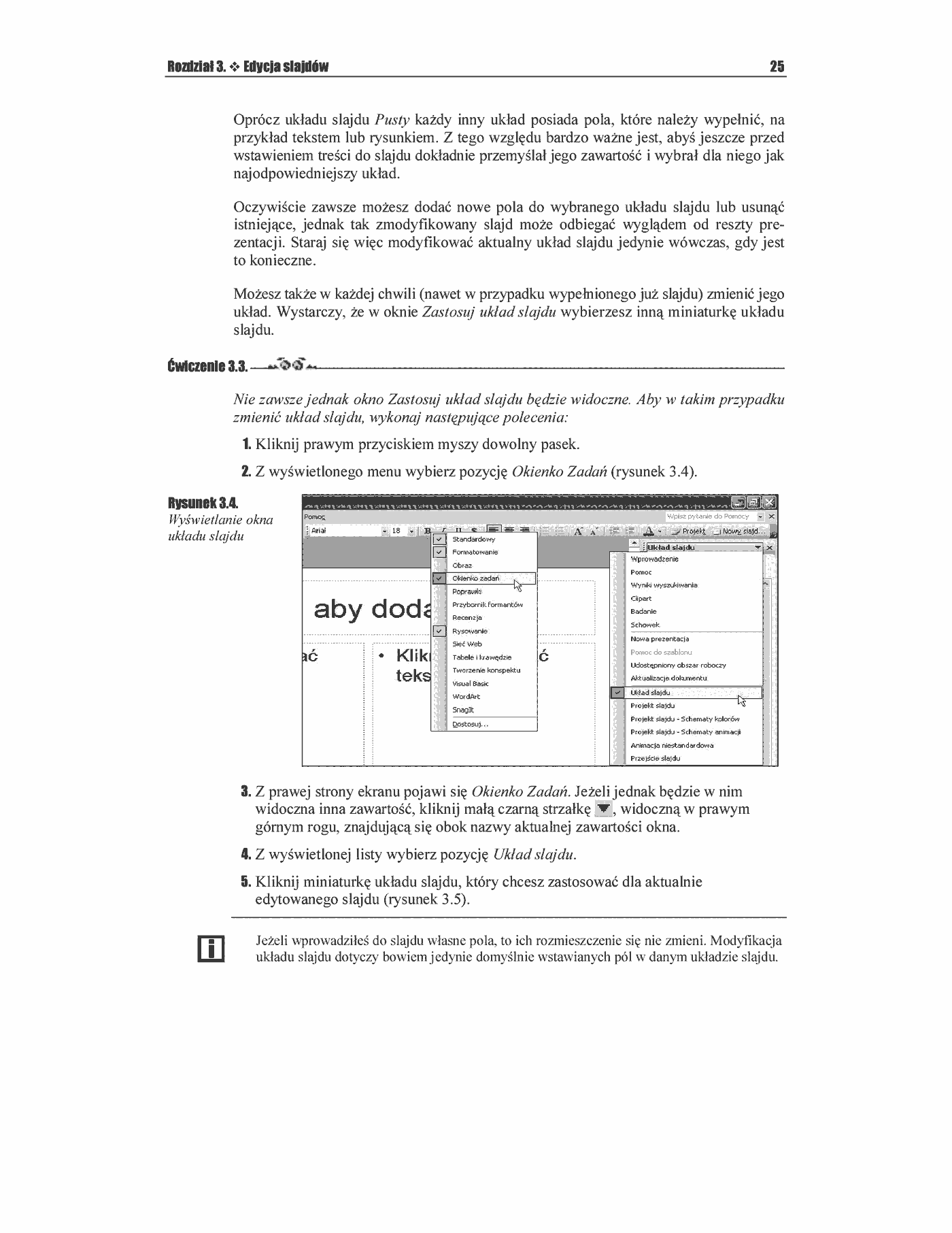 Fragment „PowerPoint 2003 PL. Ćwiczenia” — strona 6 z 49