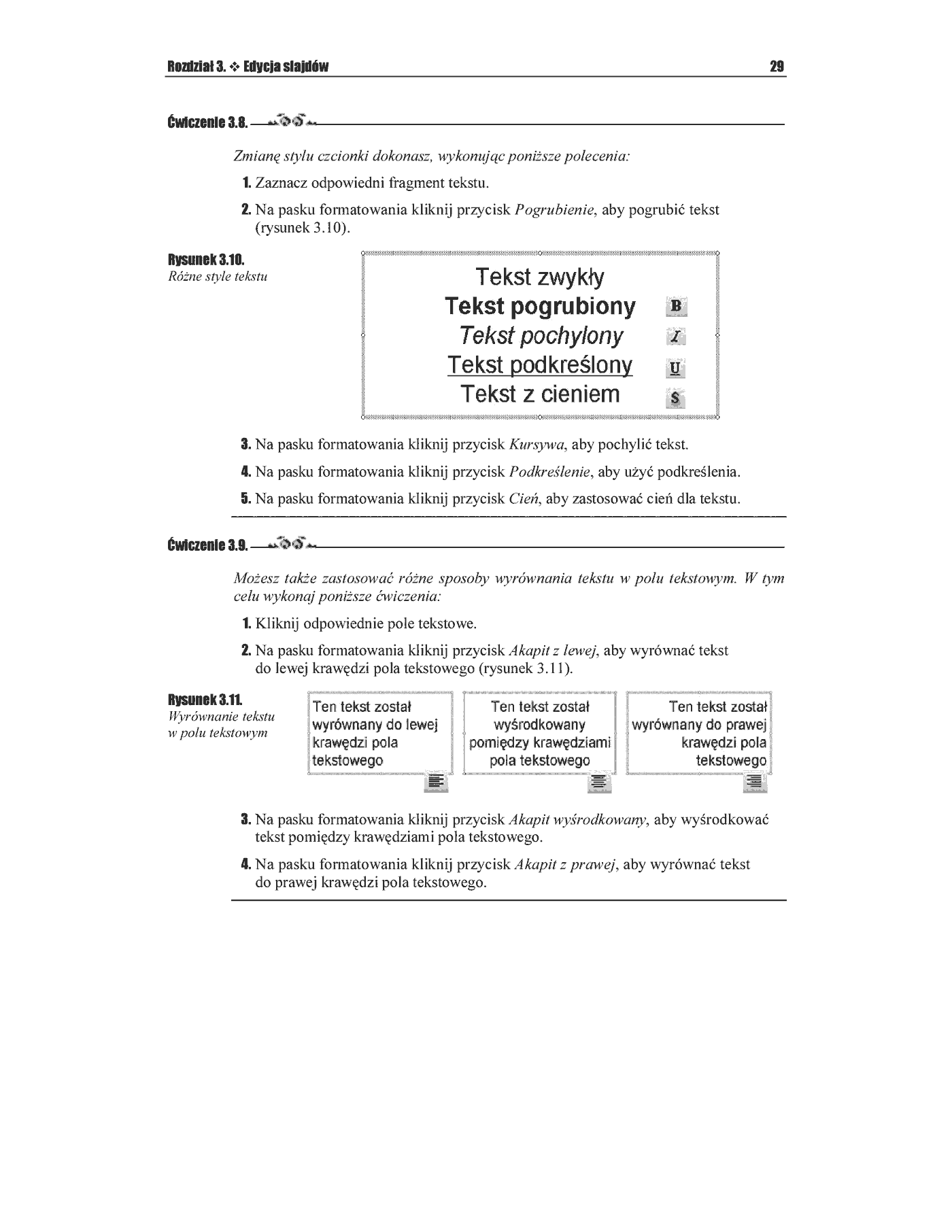 Fragment „PowerPoint 2003 PL. Ćwiczenia” — strona 10 z 49