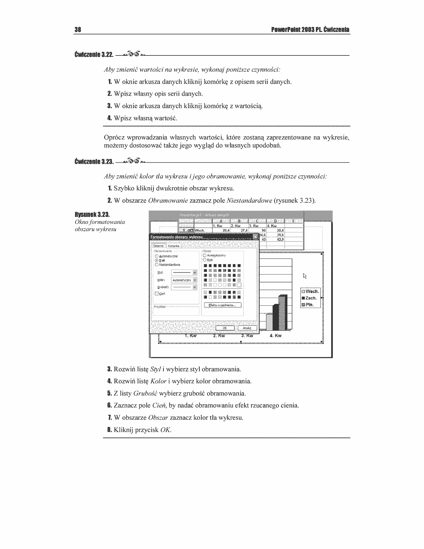 Fragment „PowerPoint 2003 PL. Ćwiczenia” — strona 19 z 49