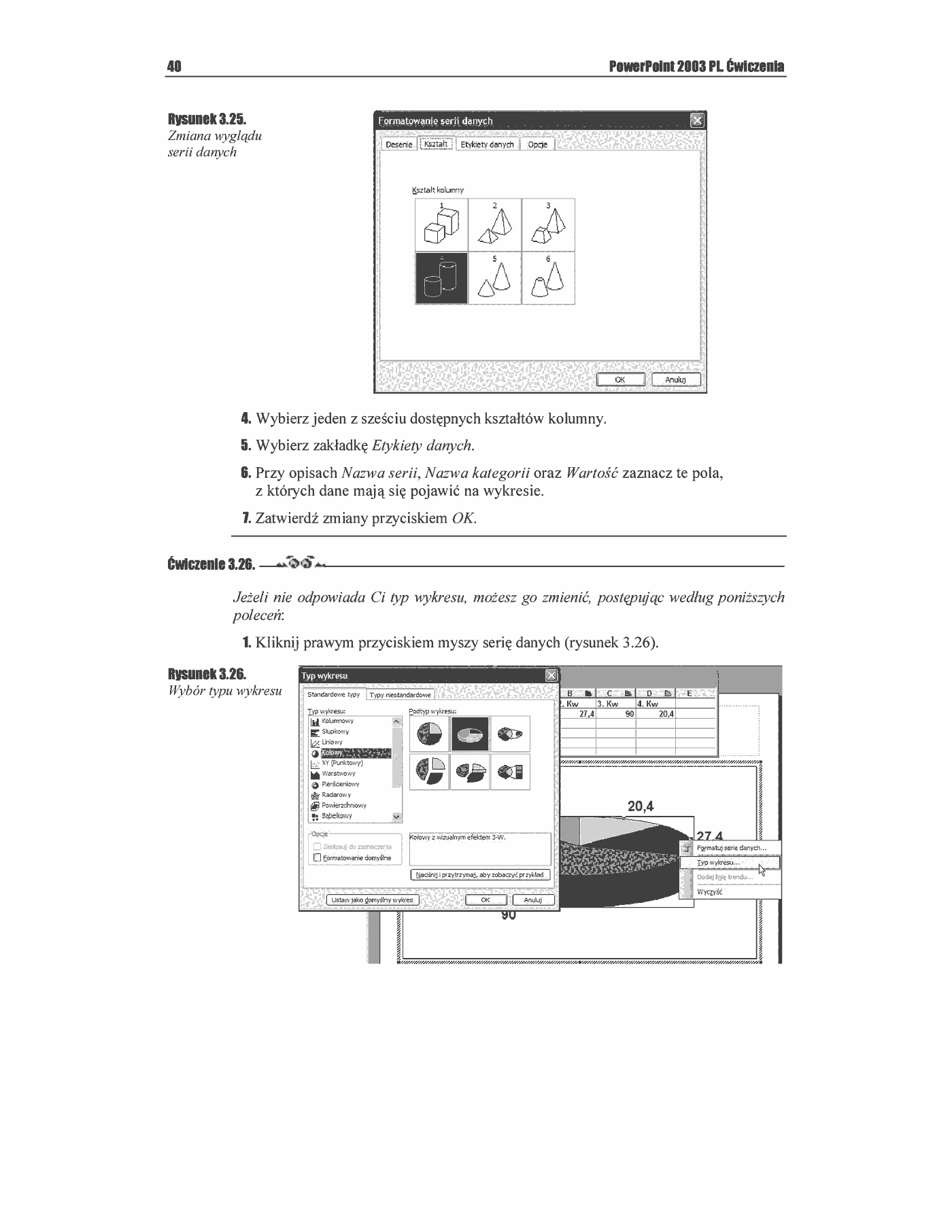 Fragment „PowerPoint 2003 PL. Ćwiczenia” — strona 21 z 49