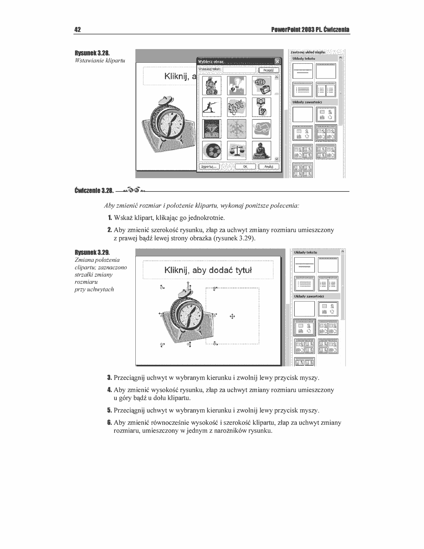 Fragment „PowerPoint 2003 PL. Ćwiczenia” — strona 23 z 49